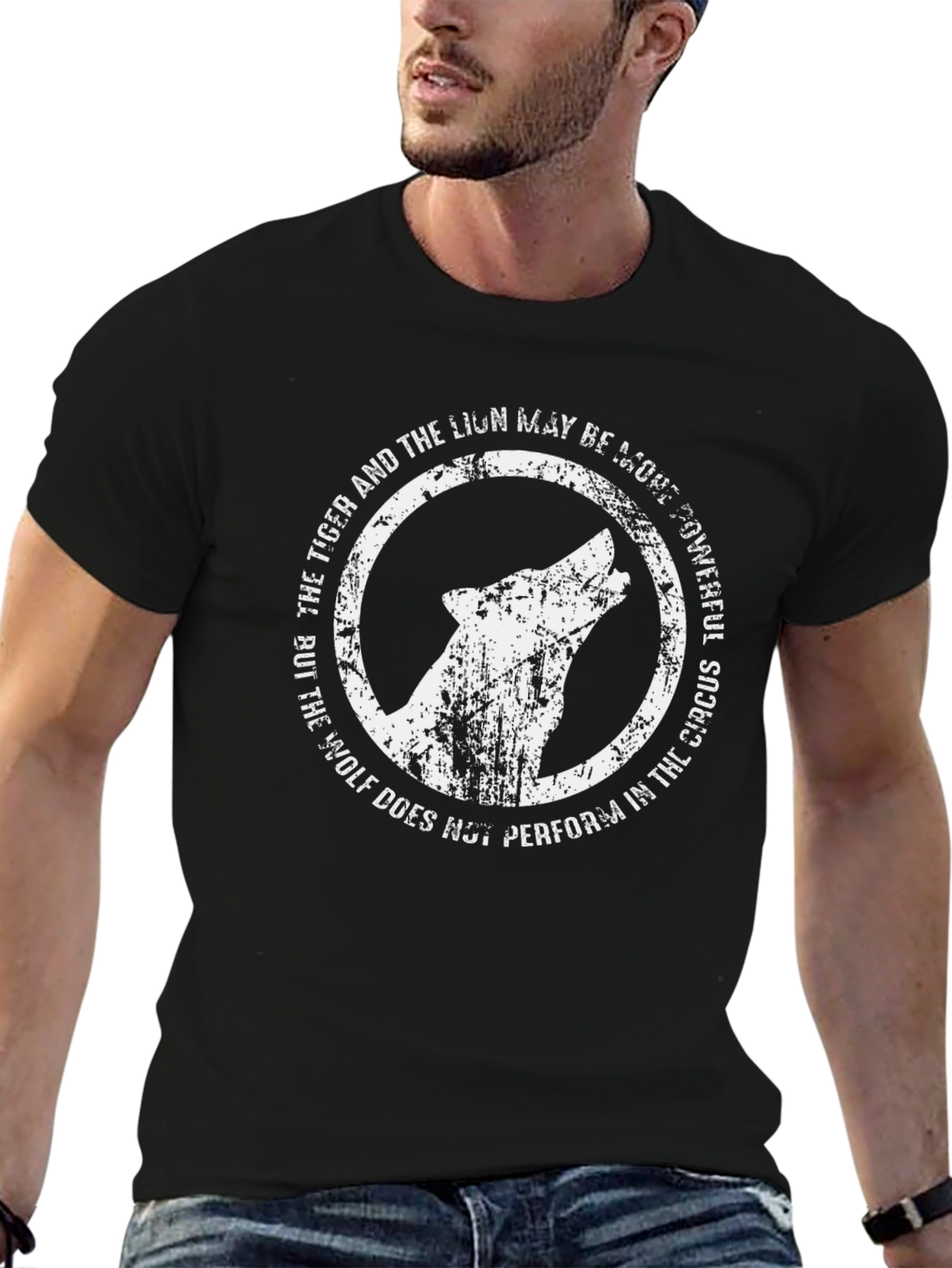 Wolf Howl Graphic Tee - Powerful Message T-Shirt