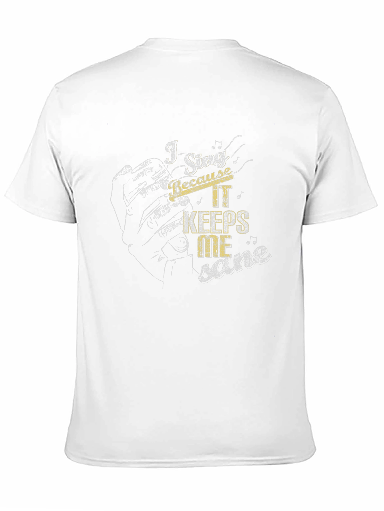 I Sing Because It Keeps Me Sane Black T-Shirt
