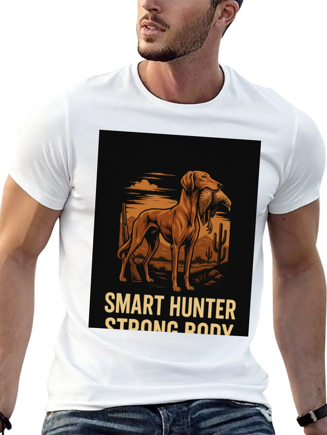 Smart Hunter Graphic Tee - Strong Body Design