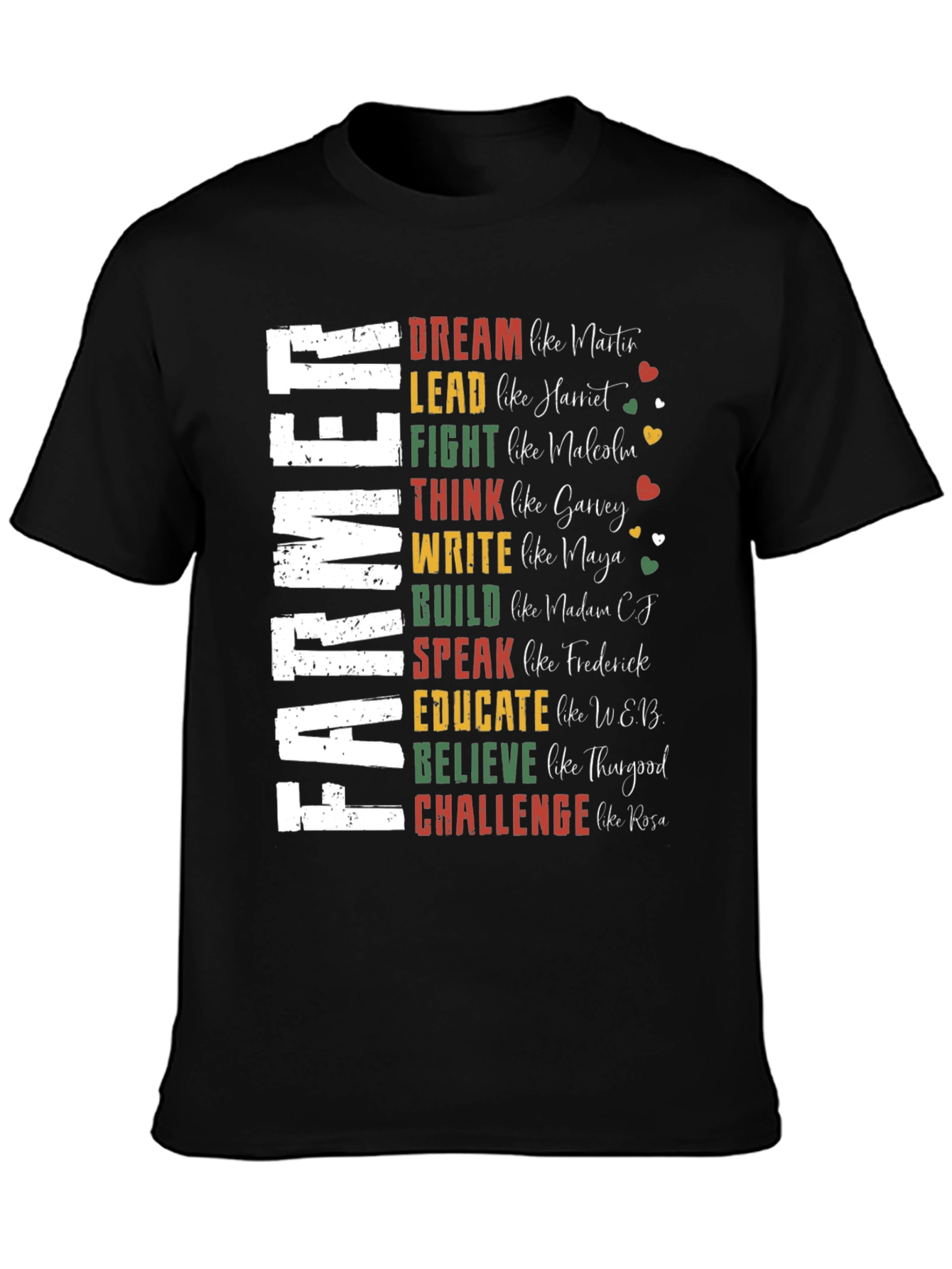 Farmer Dreamer T-Shirt: Inspirational Black History Tee