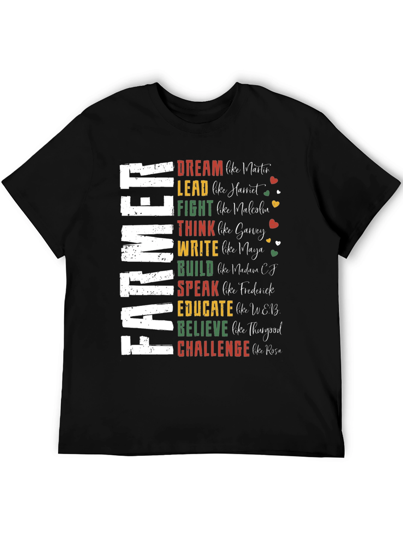 Farmer Dreamer T-Shirt: Inspirational Black History Tee