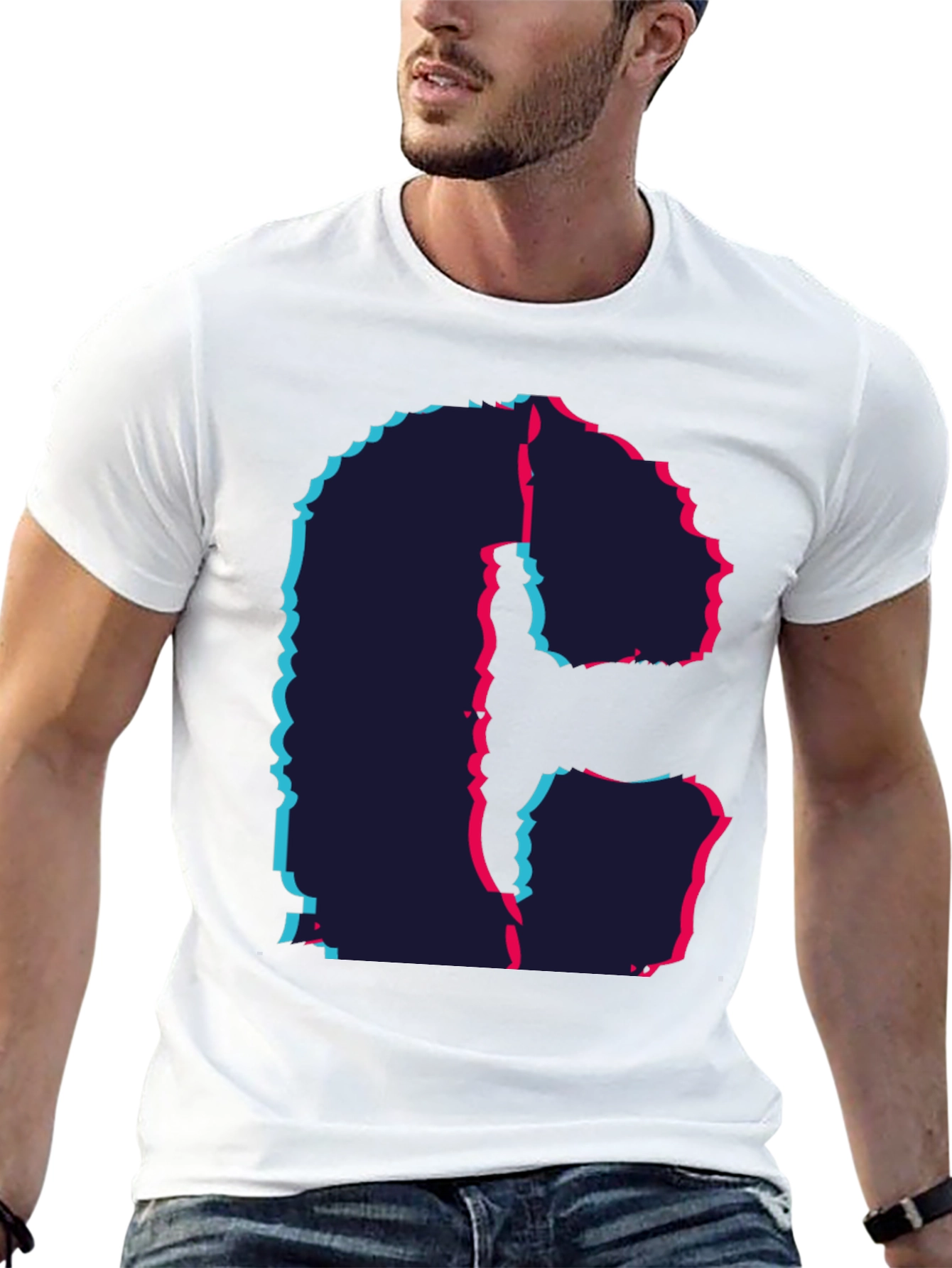 Abstract Initial C Graphic Tee - Modern Design
