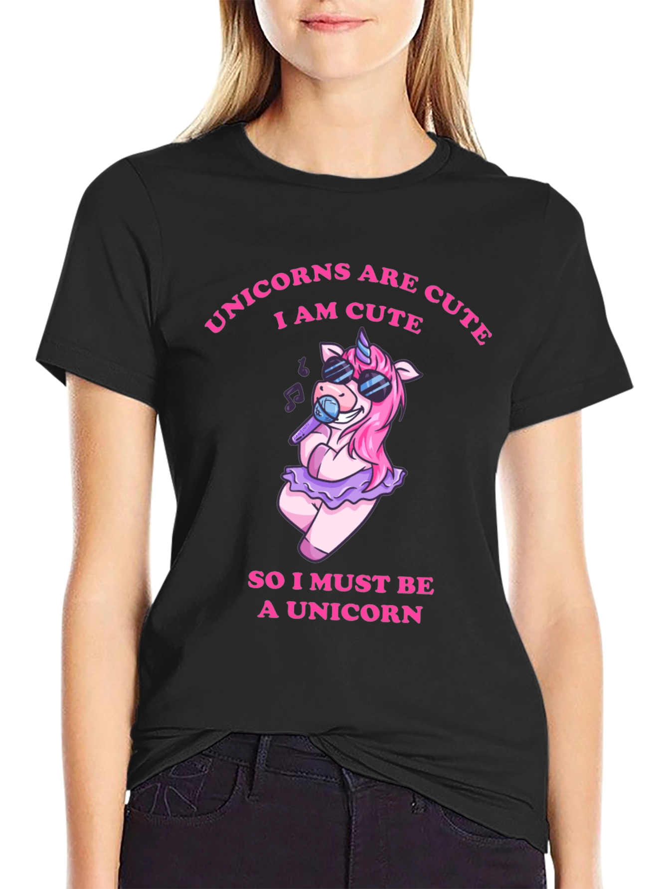 Unicorns Are Cute Graphic T-Shirt