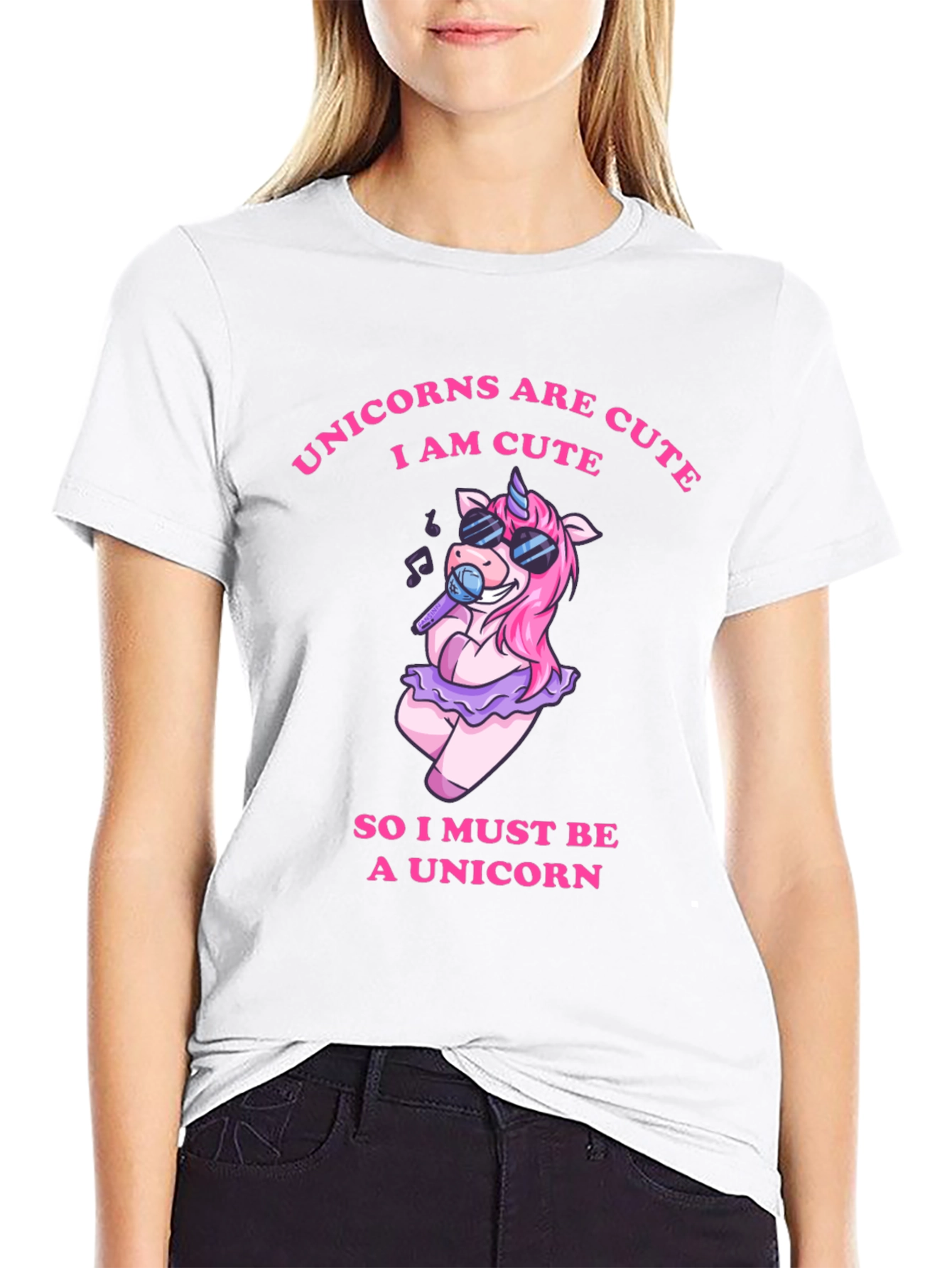 Unicorns Are Cute Graphic T-Shirt