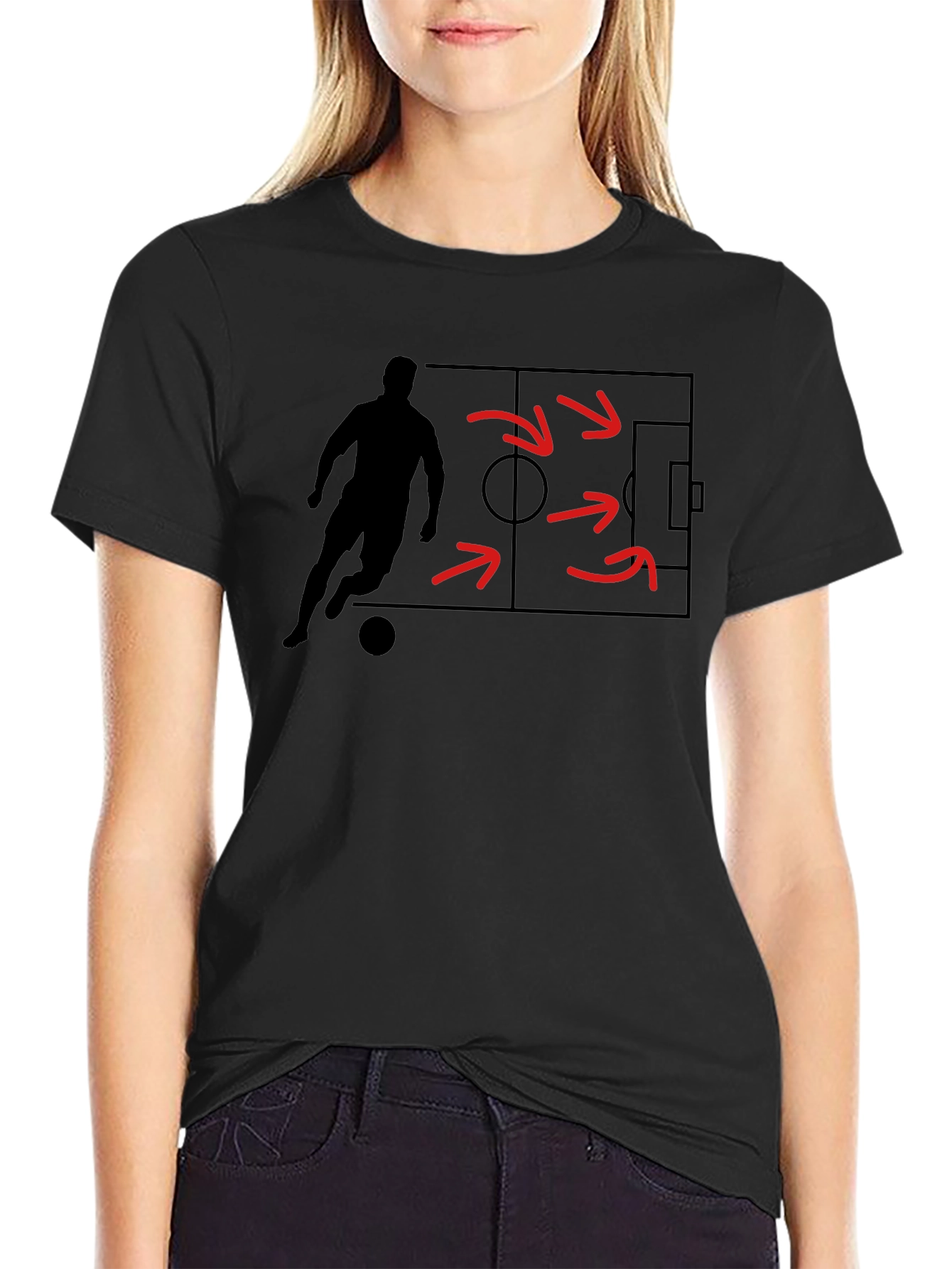 Soccer Strategy Graphic Tee - Black
