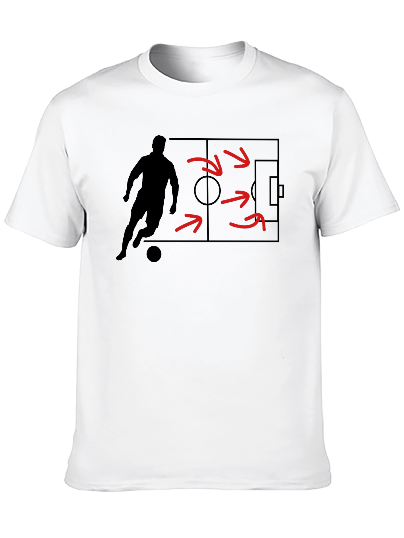 Soccer Strategy Graphic Tee - Black