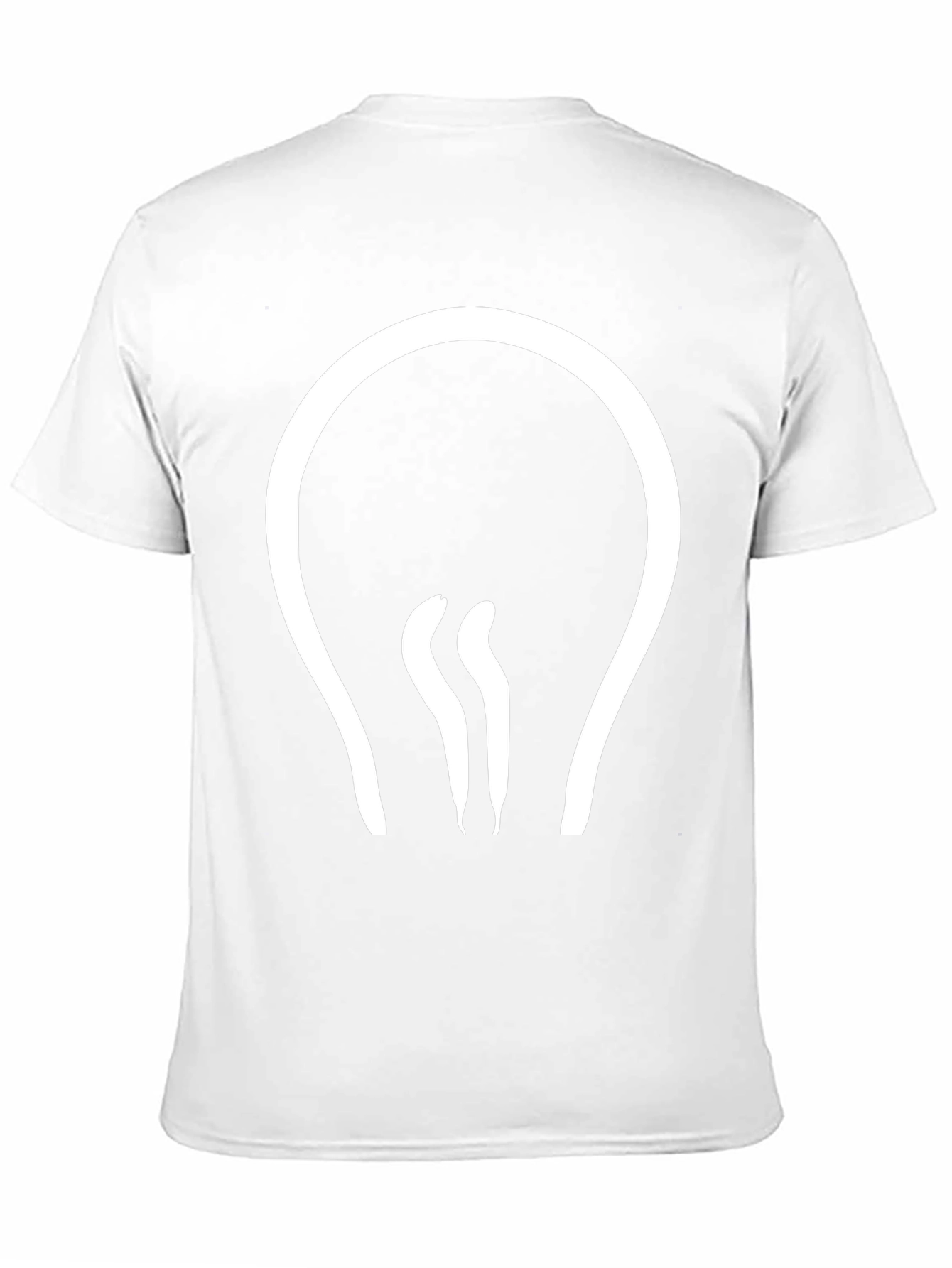 Modern Light Bulb Graphic Tee - Black