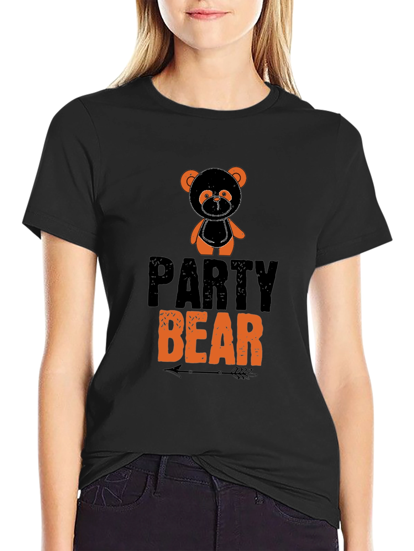 Party Bear Graphic Print T-Shirt