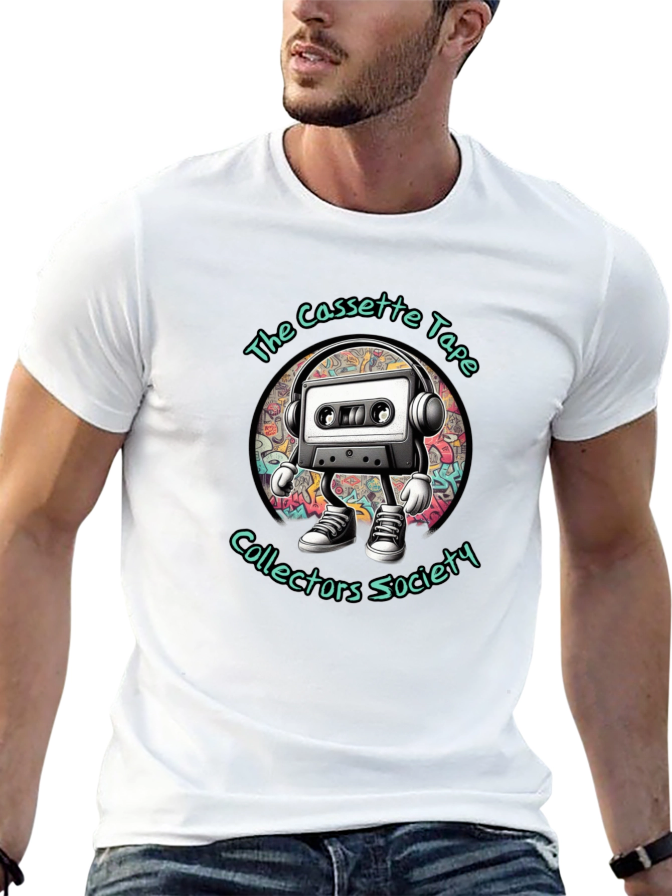 Cassette Tape Collectors Society Black Graphic Tee