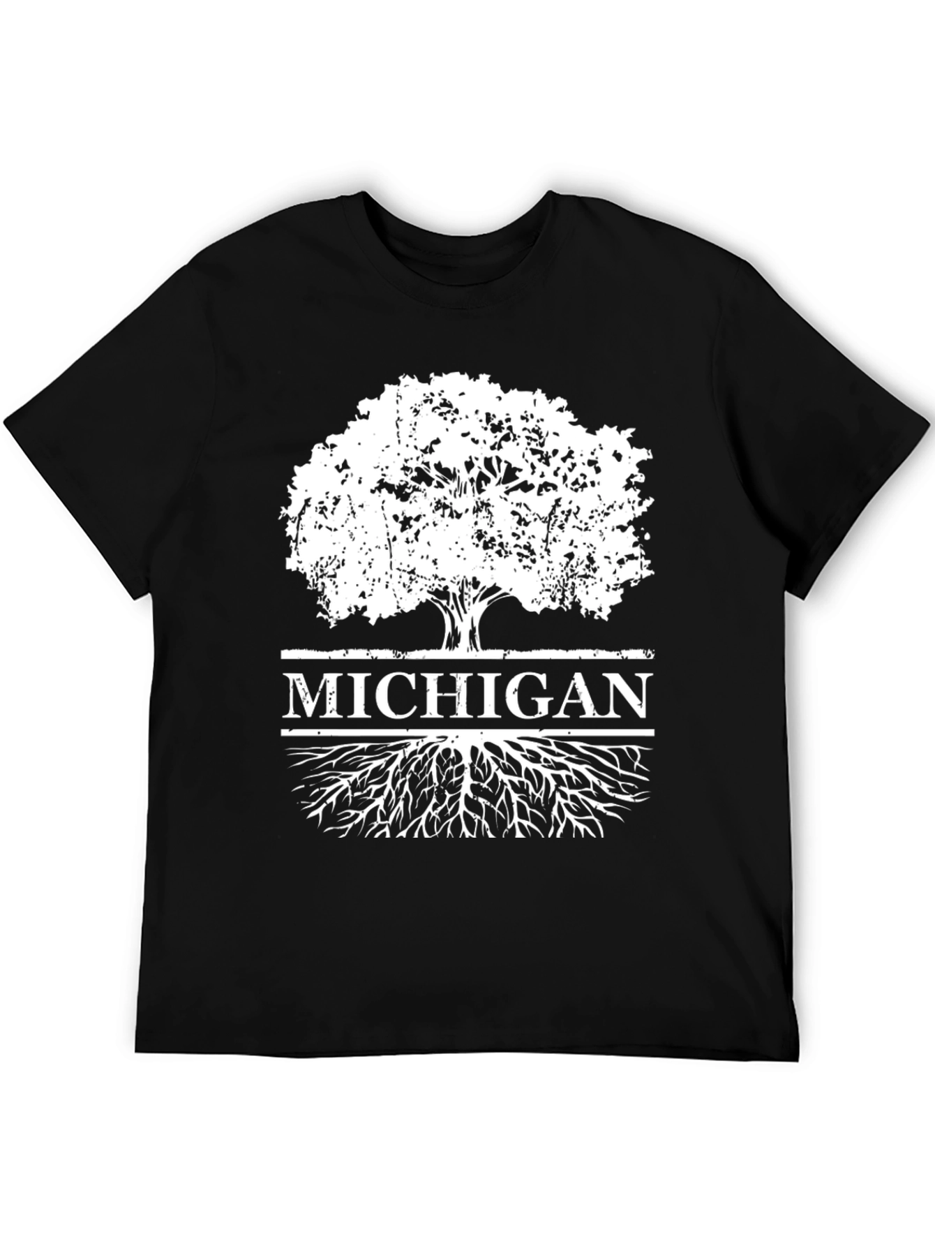 Michigan Tree Roots T-Shirt - Black