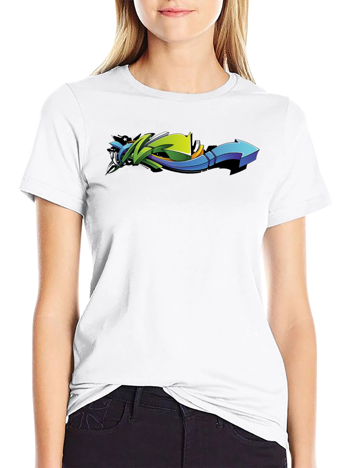 Cool Arrow Graphic Tee - Urban Style Black T-Shirt