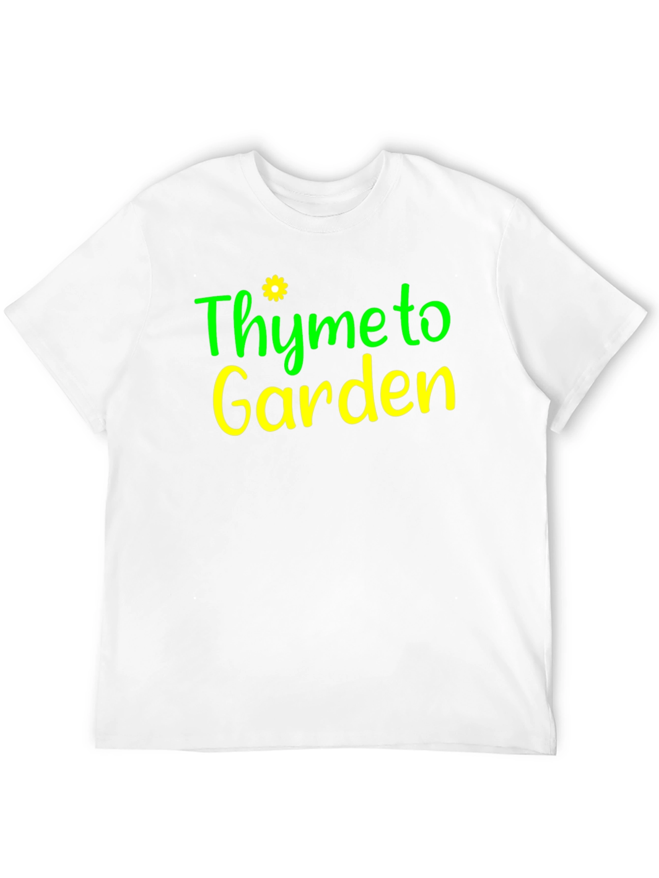 Thyme to Garden Black Graphic T-Shirt