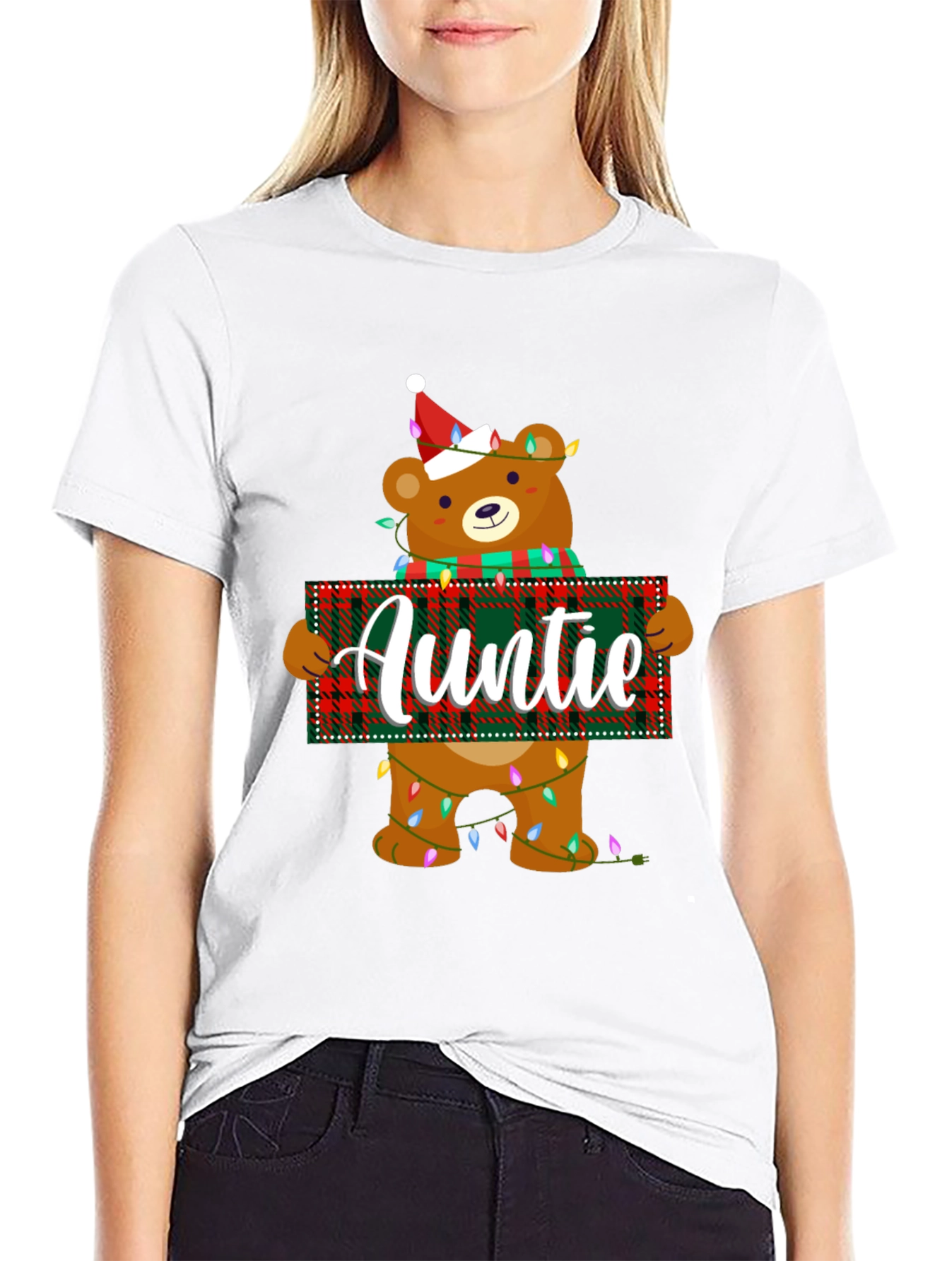 Auntie Christmas Bear T-Shirt