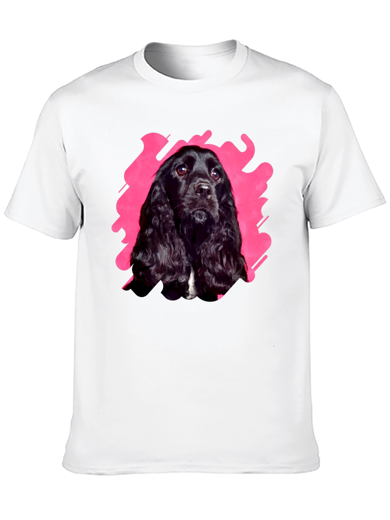 Black Dog Graphic Tee | Casual Cotton T-Shirt