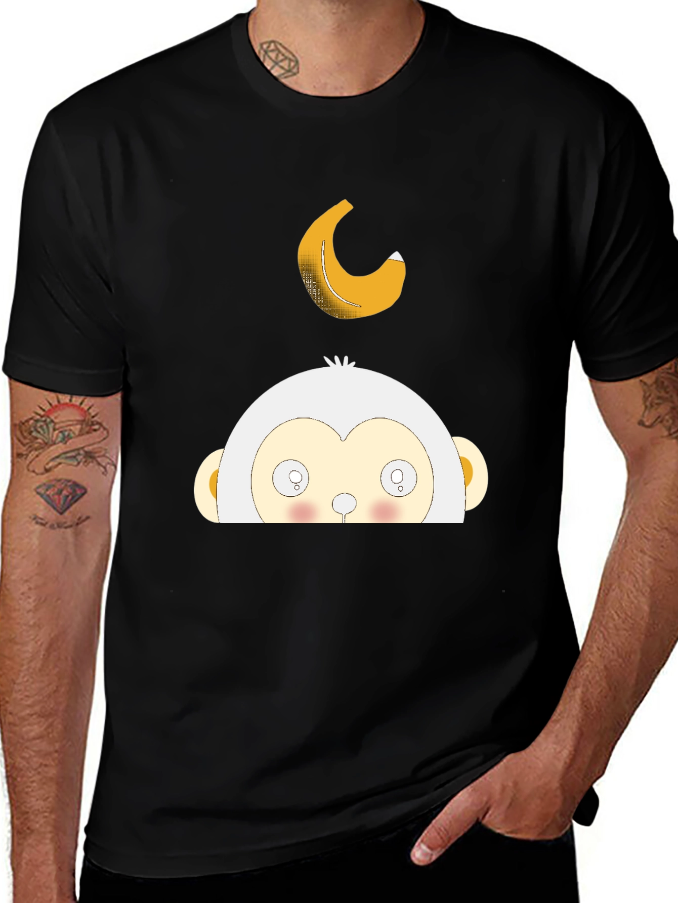 Monkey & Banana Graphic T-Shirt