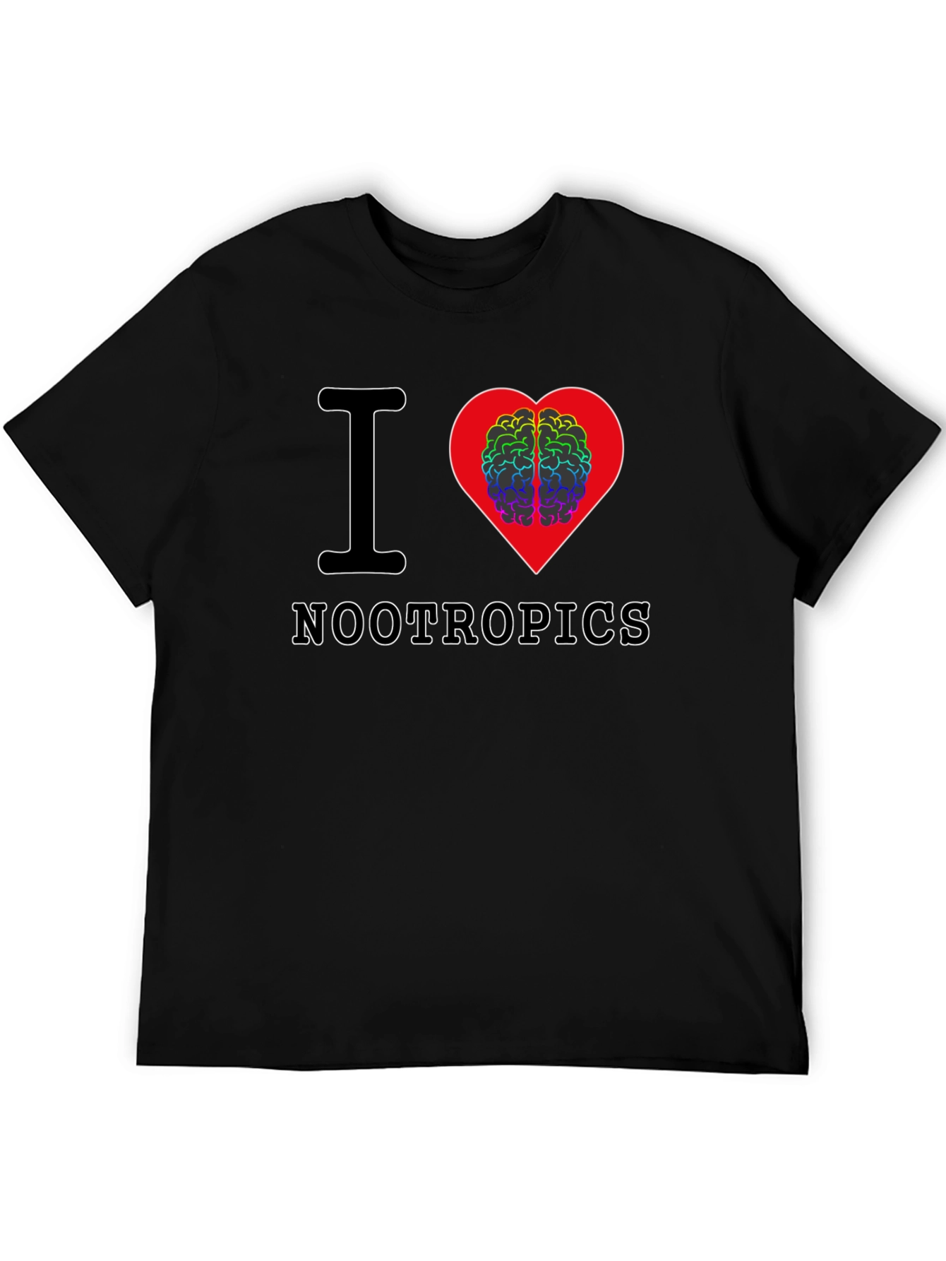 I Heart Nootropics Black Graphic Tee