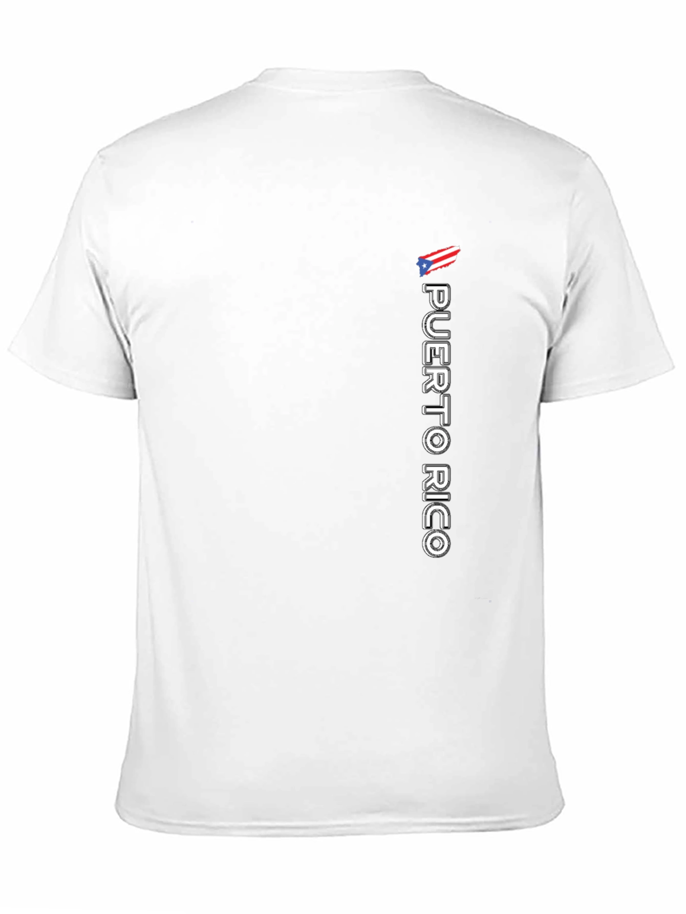Puerto Rico Flag Graphic Tee - Black Casual Shirt
