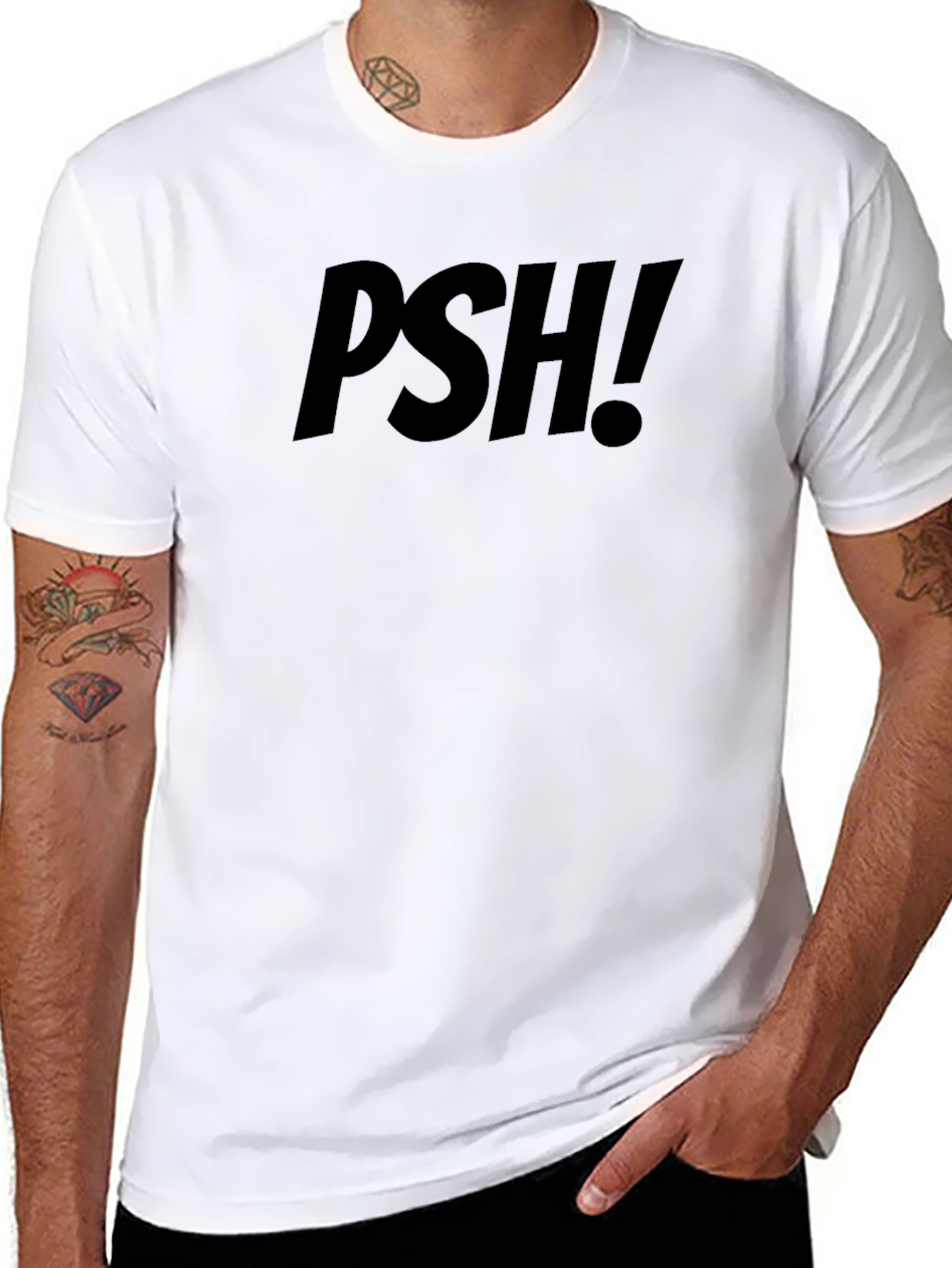 PSH! Graphic Tee - Mens Black T-Shirt