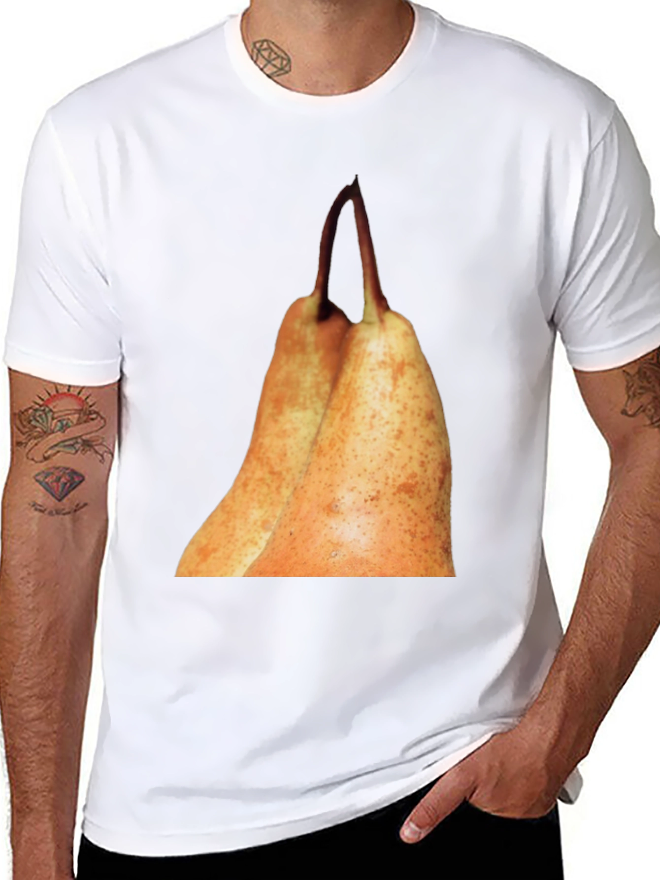 Pears Graphic Tee - Unique Fruit Design