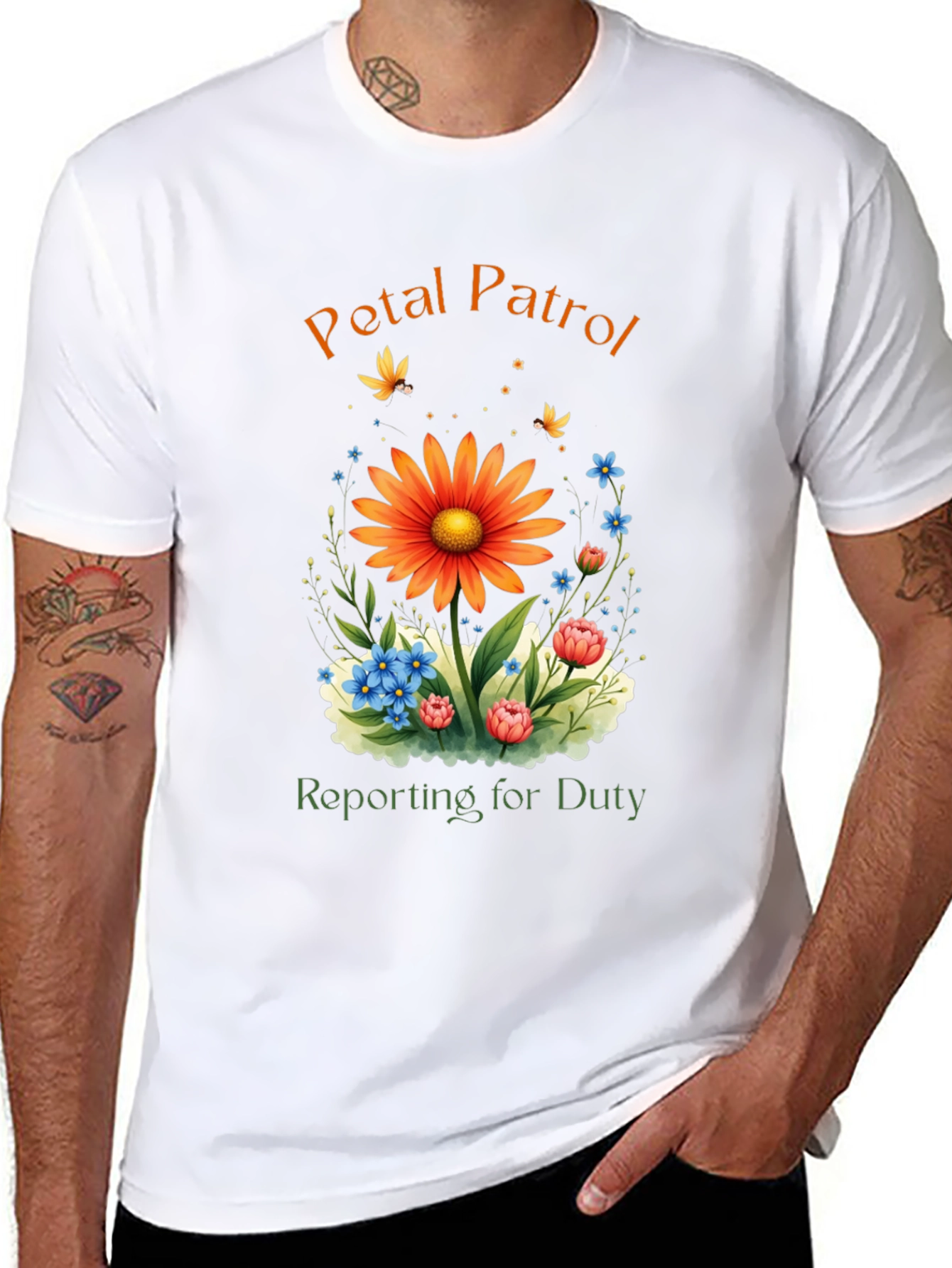 Petal Patrol T-Shirt - Floral Duty Tee