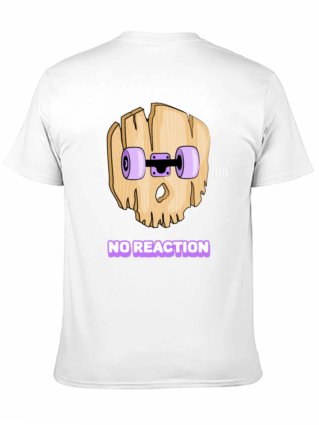 Skateboard Skull T-Shirt - No Reaction 2008