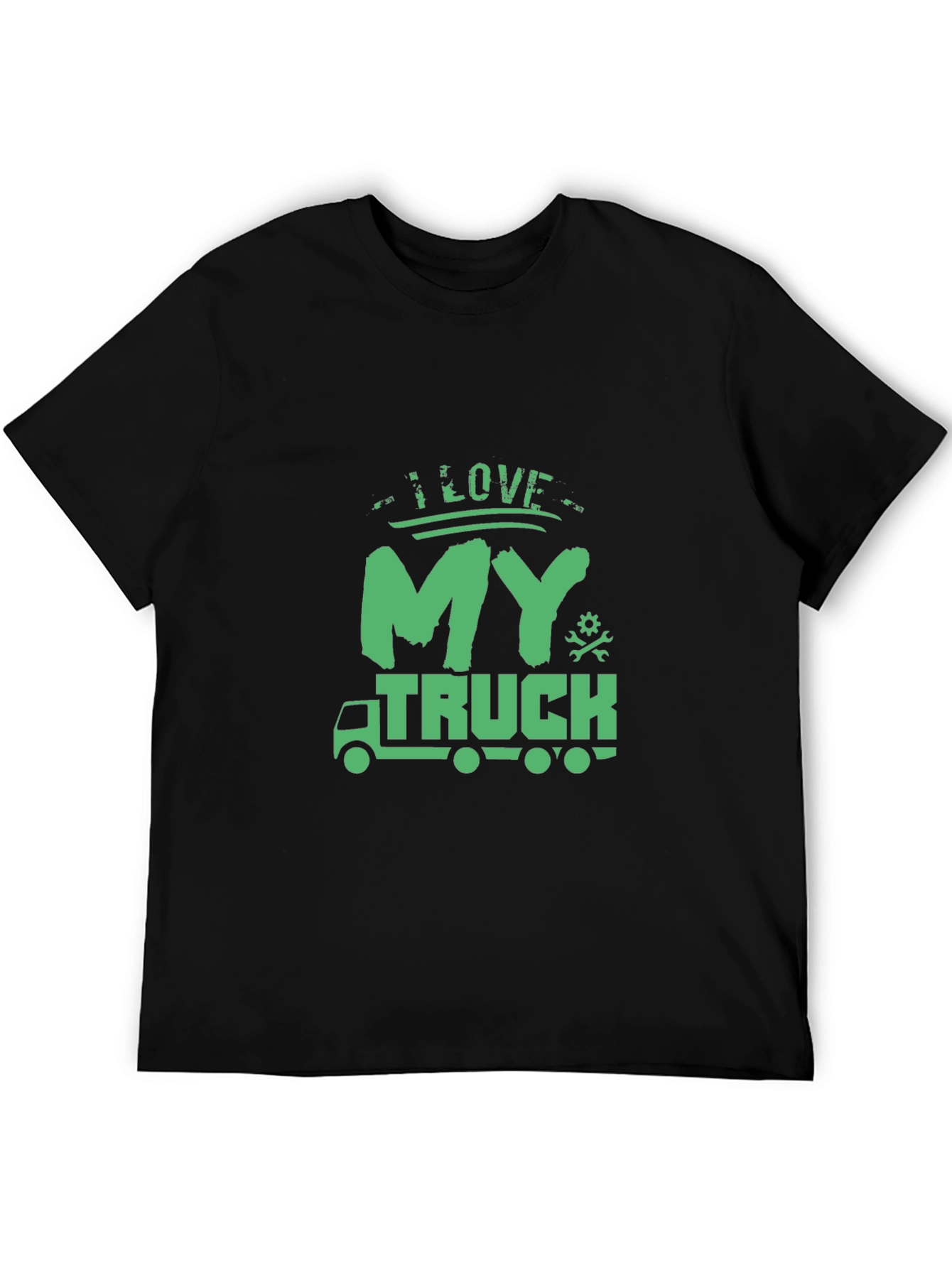 I Love My Truck Graphic Tee - Black