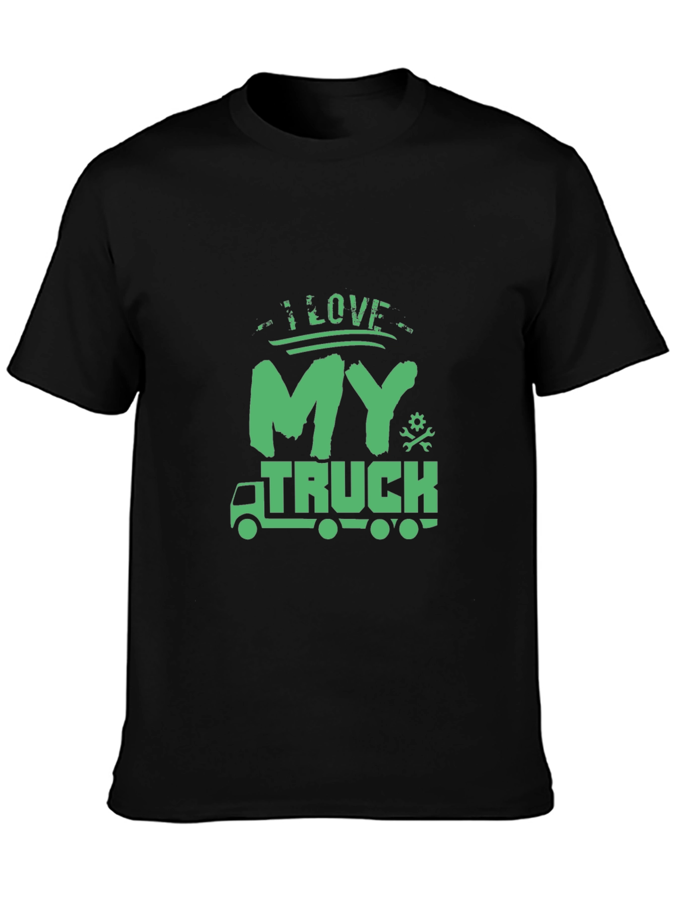 I Love My Truck Graphic Tee - Black