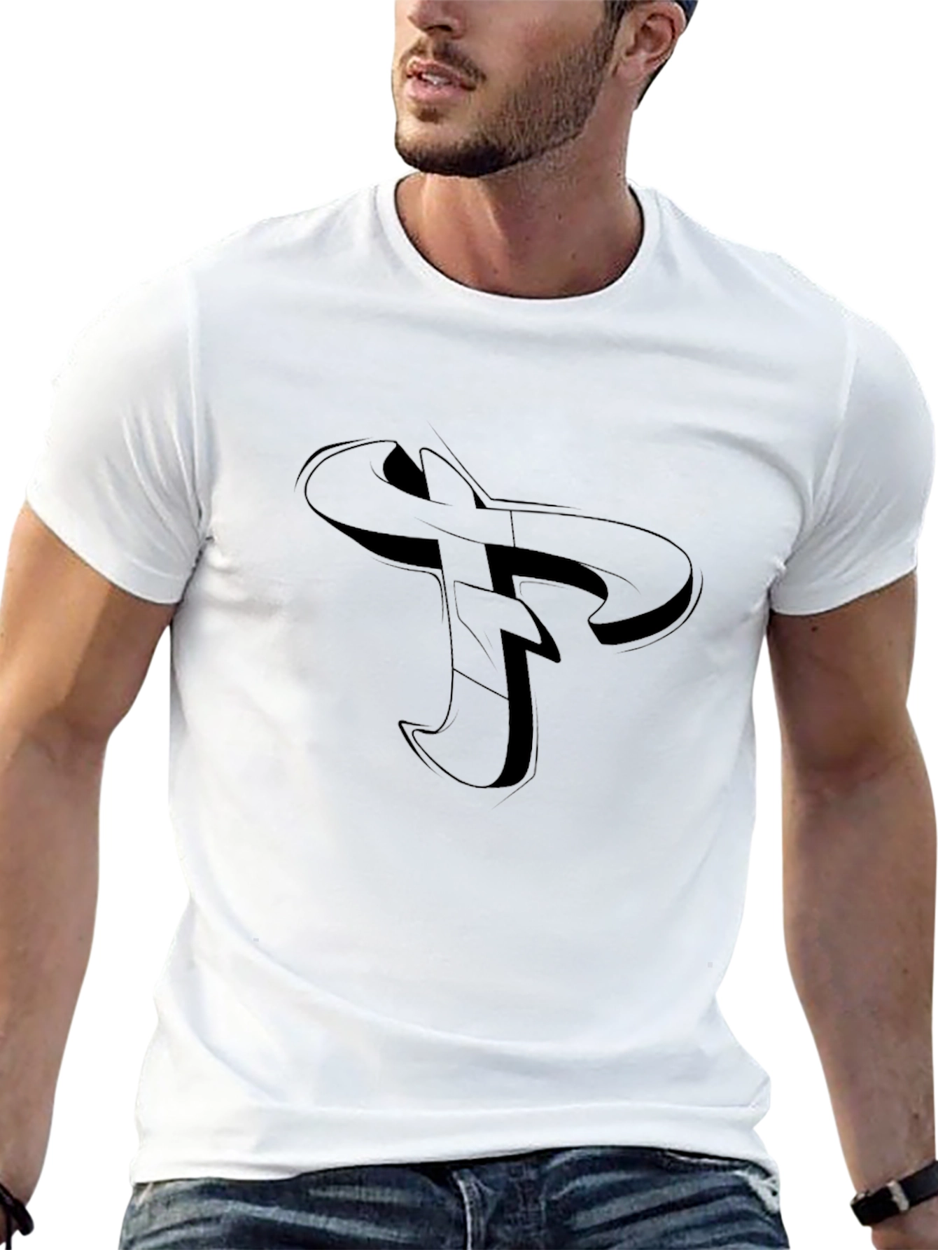 Cool Graphic Tee - Mens Black T-Shirt