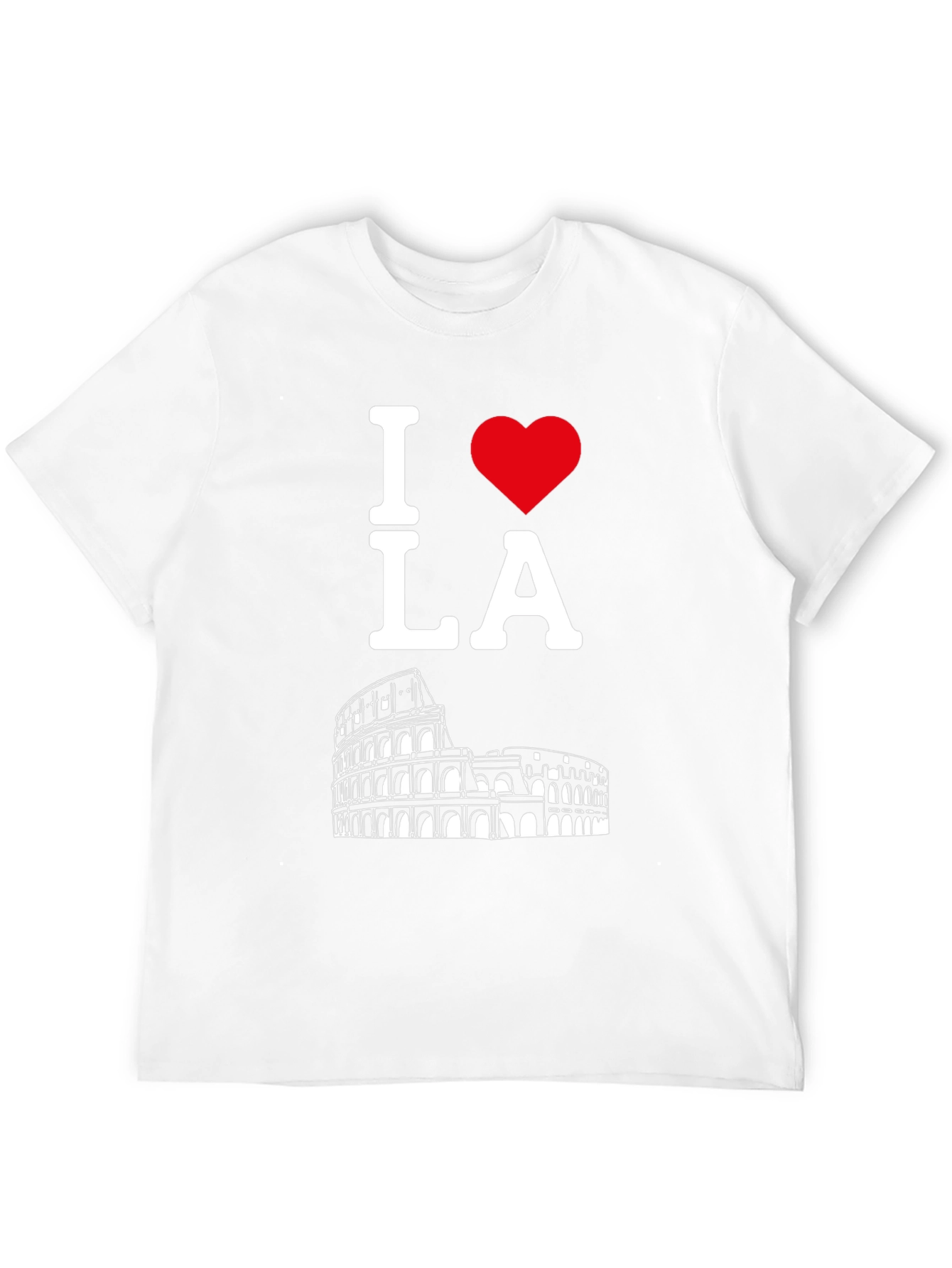 I Heart LA Rome Colosseum Black T-Shirt