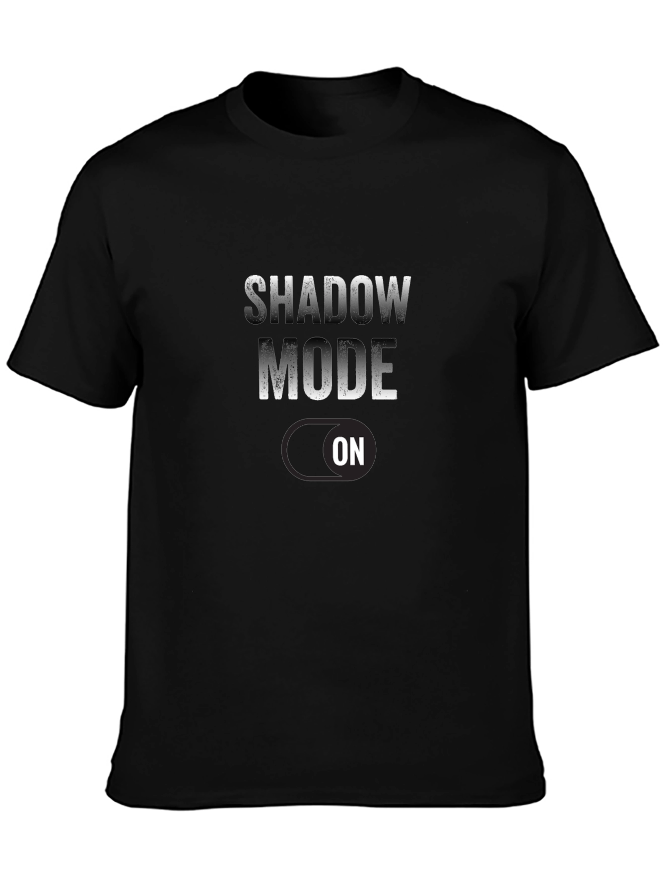Shadow Mode On Black T-Shirt