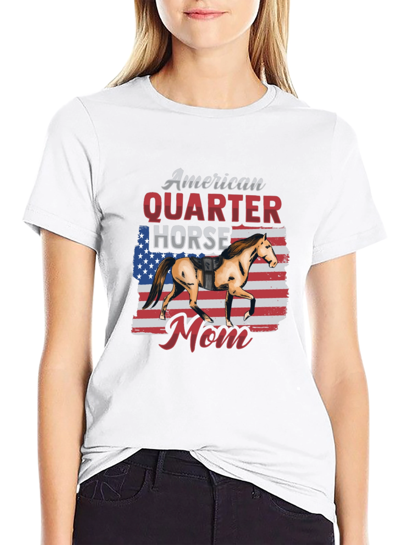 American Quarter Horse Mom T-Shirt
