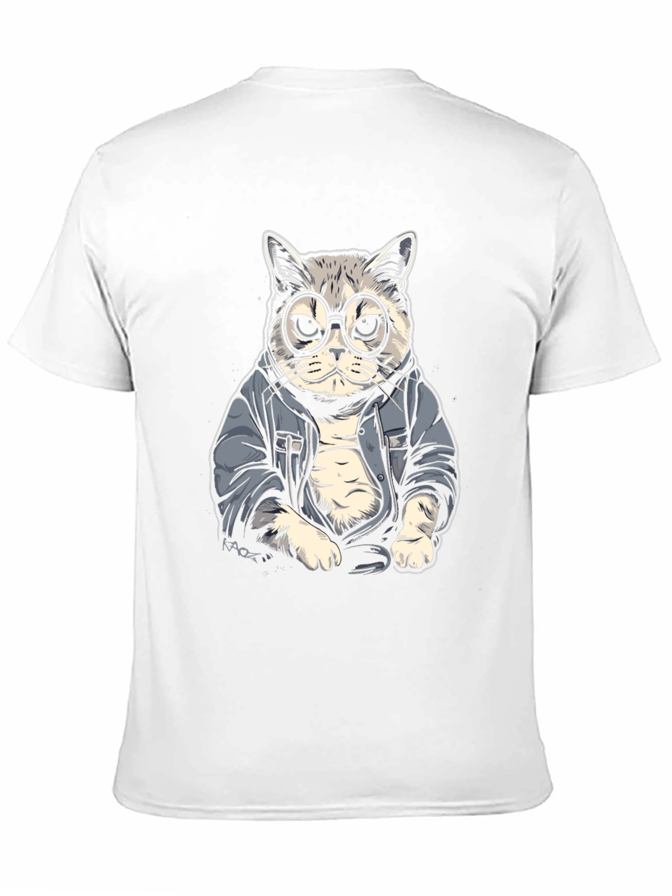 Cool Cat Tee - Hipster Animal Graphic T-Shirt