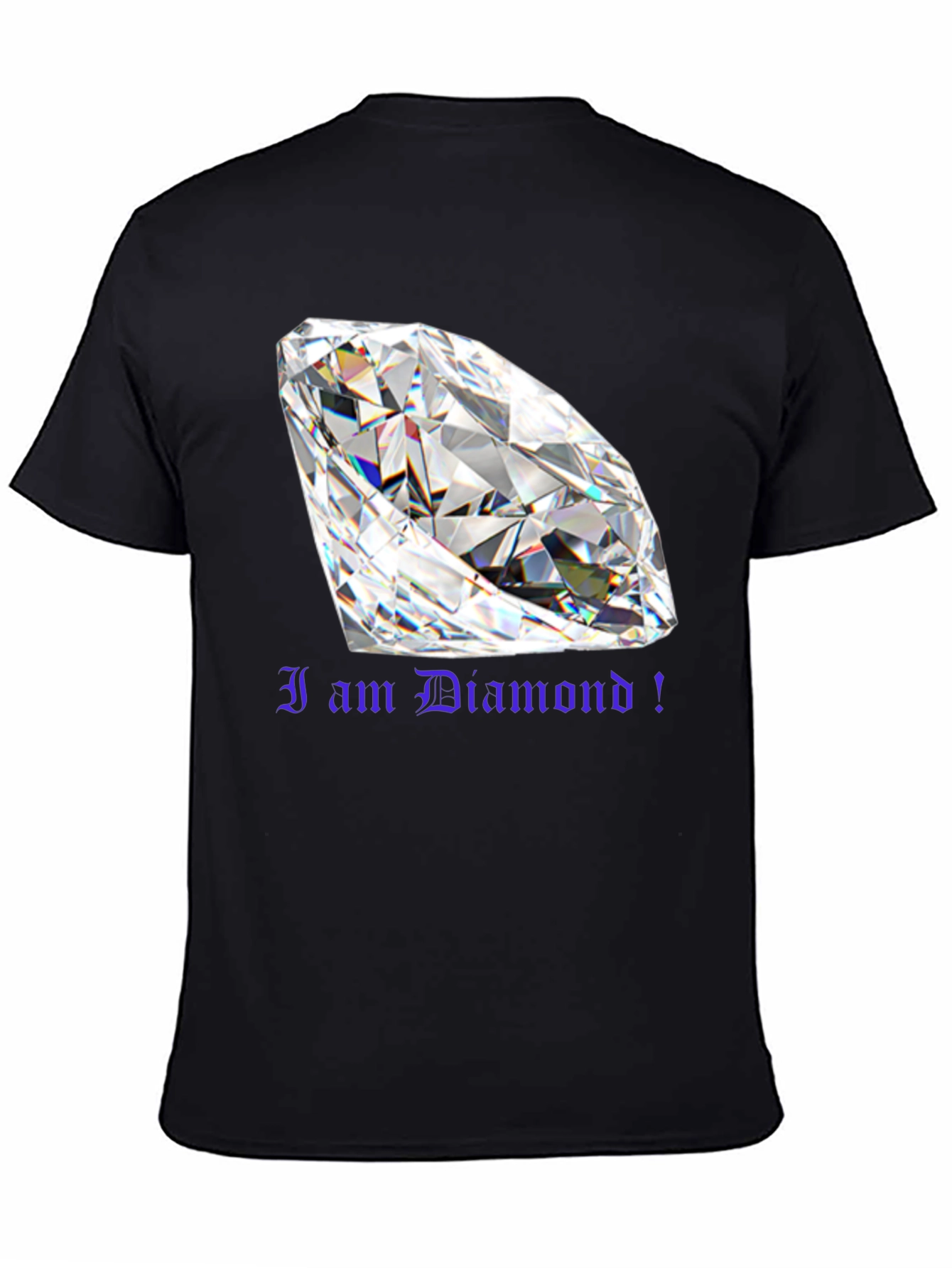 I am Diamond! Graphic T-Shirt - Bold Black Tee