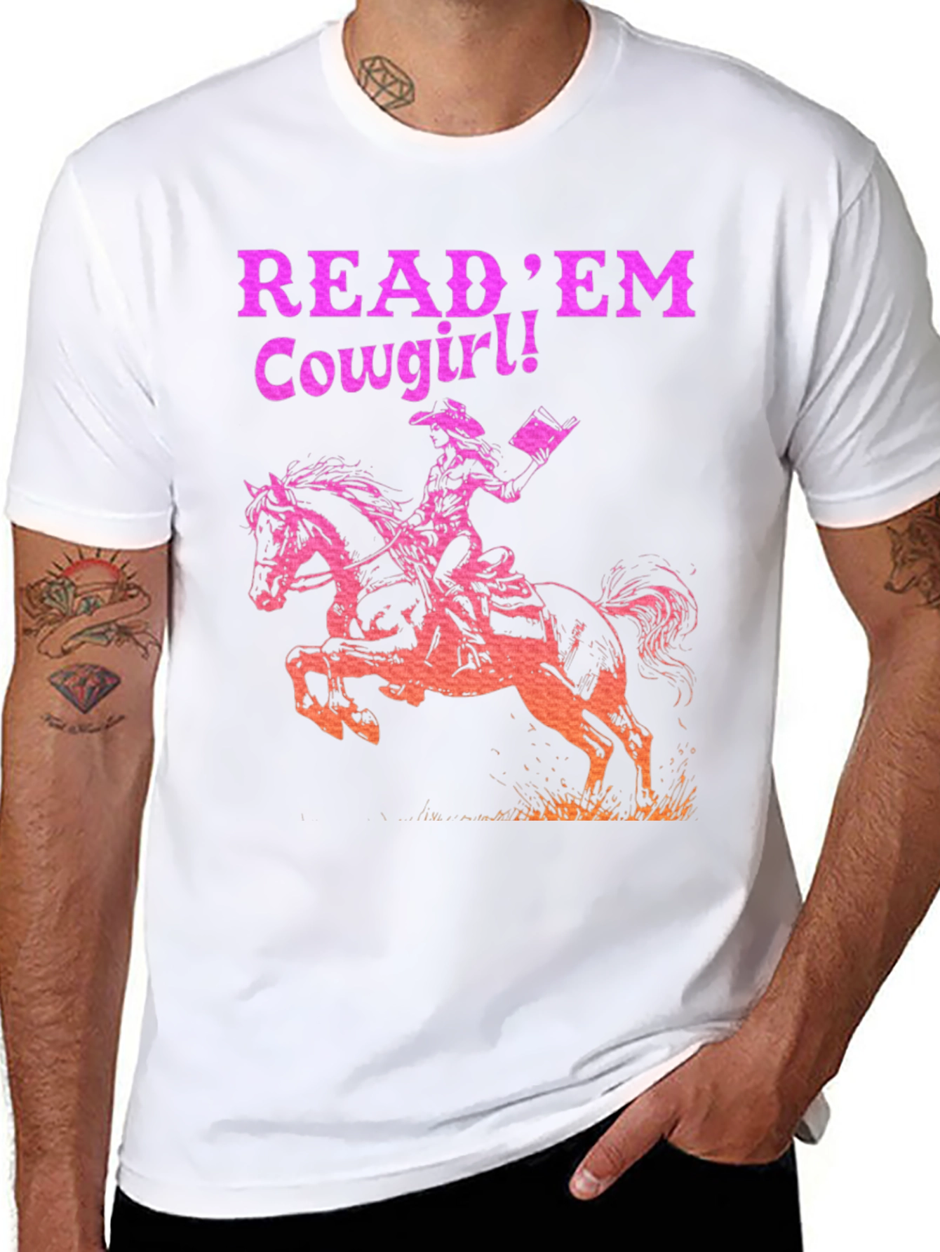 Read Em Cowgirl! Graphic Tee - Western Style