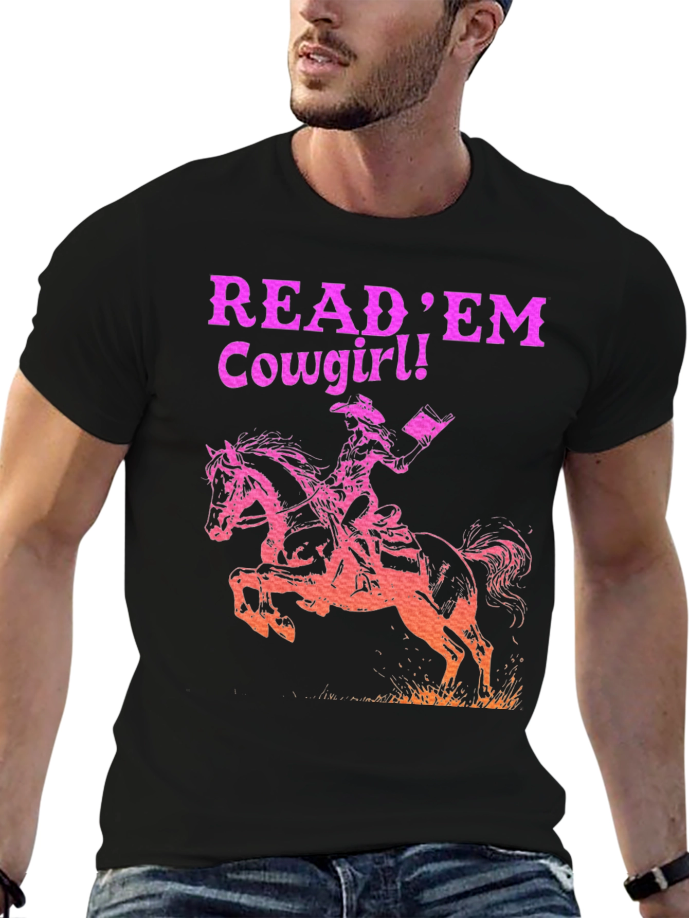 Read Em Cowgirl! Graphic Tee - Western Style