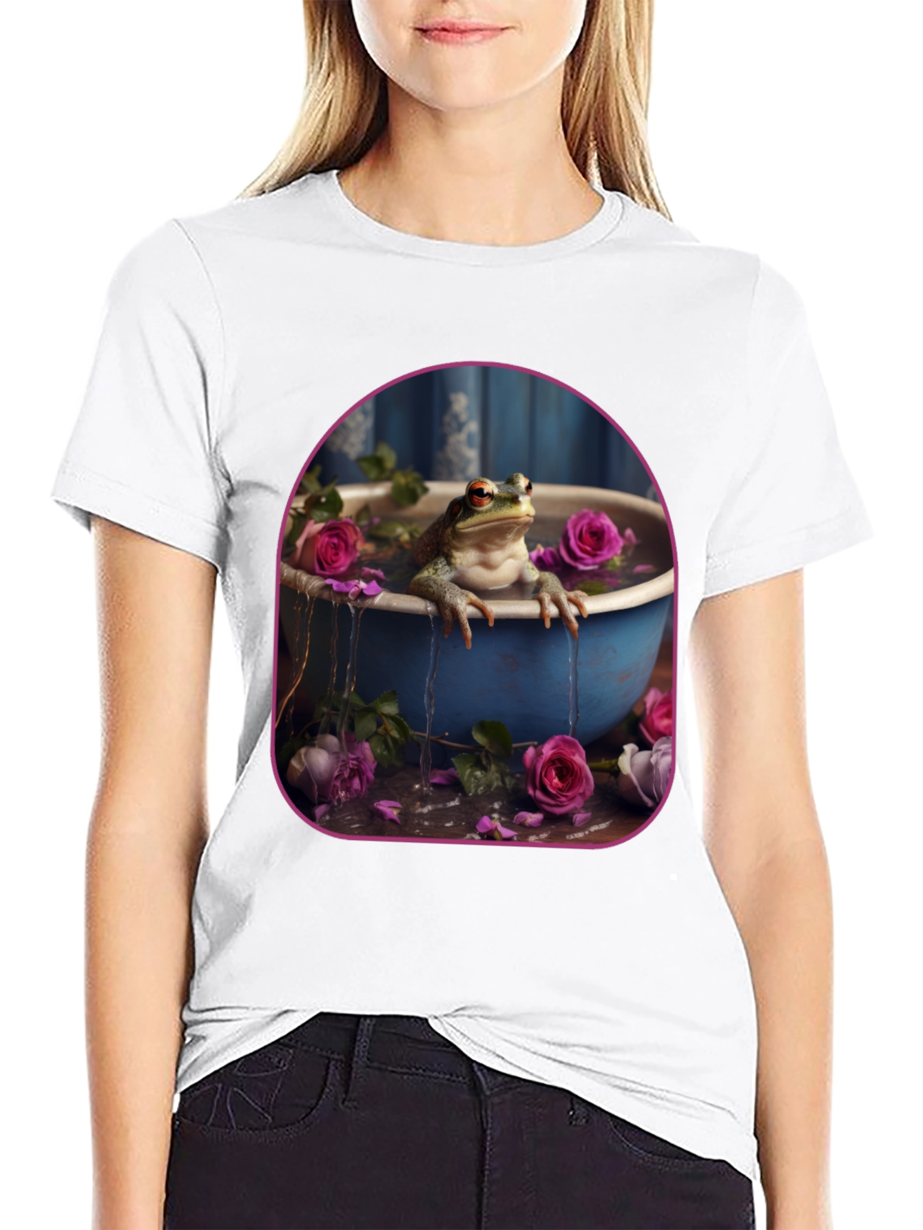 Frog in Roses T-Shirt
