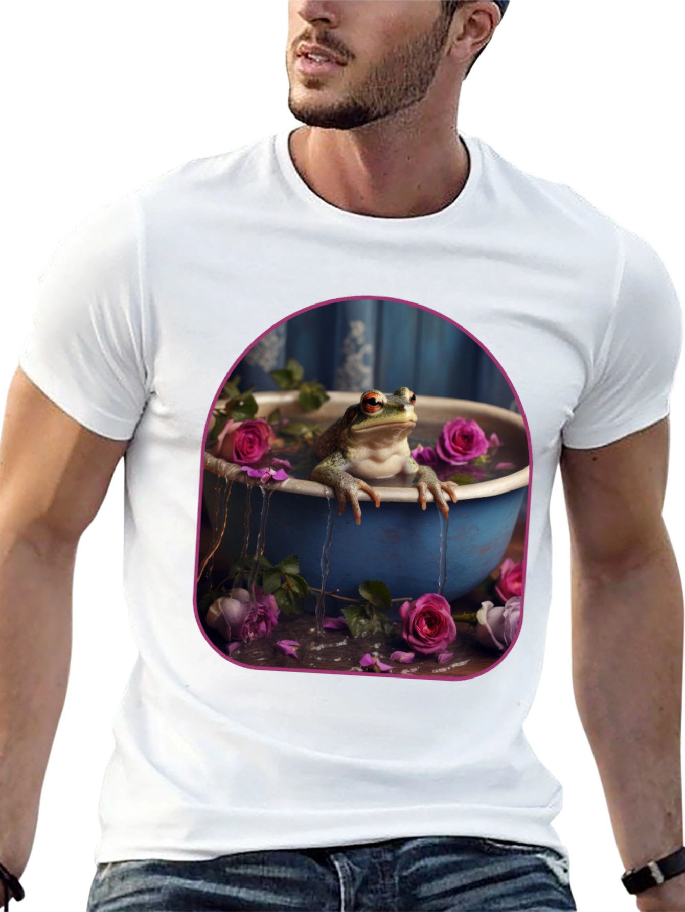 Frog in Roses T-Shirt