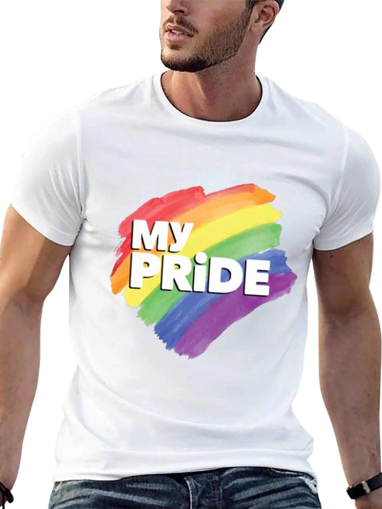My Pride LGBTQ+ Rainbow Graphic T-Shirt