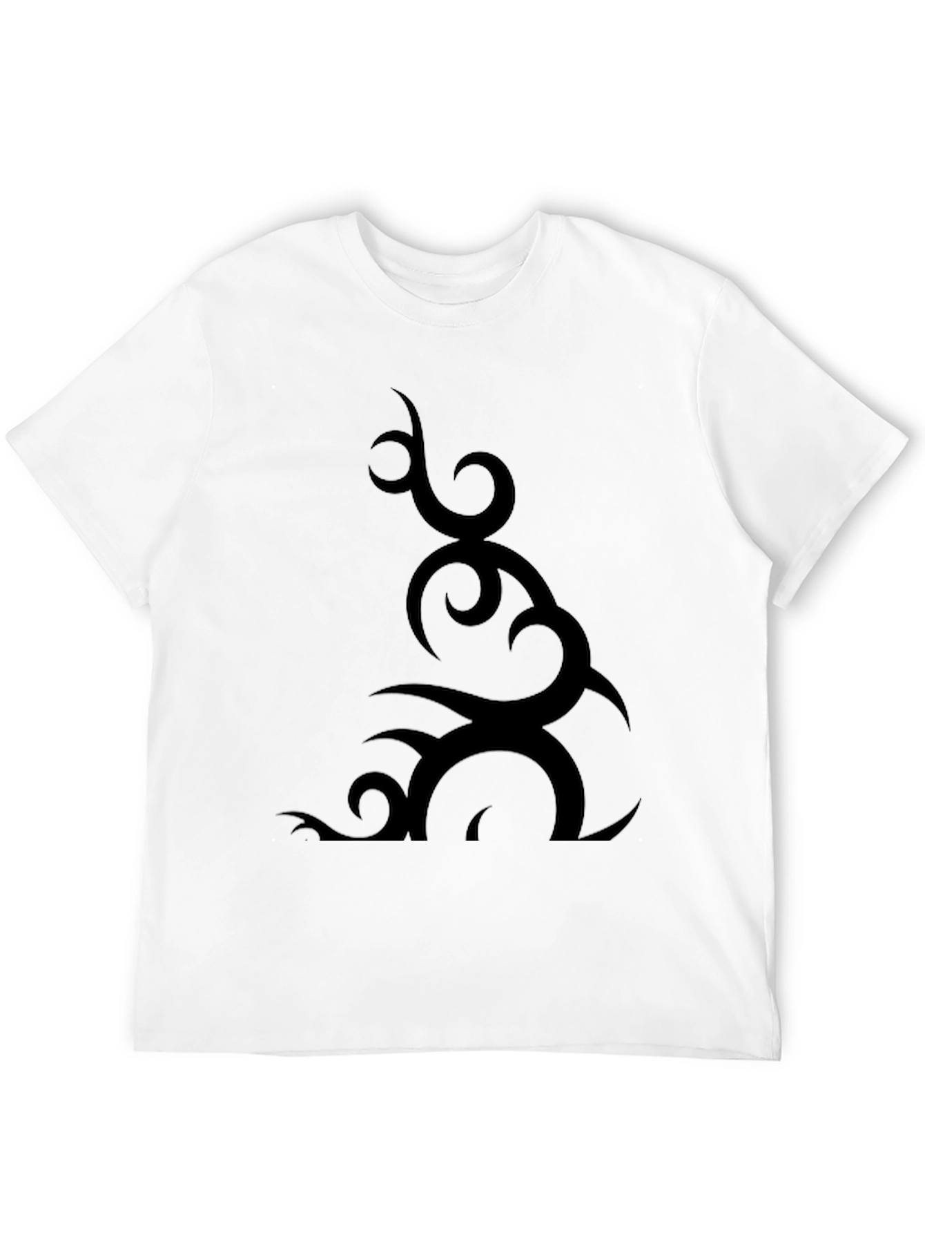Tribal Design Black T-Shirt for Men
