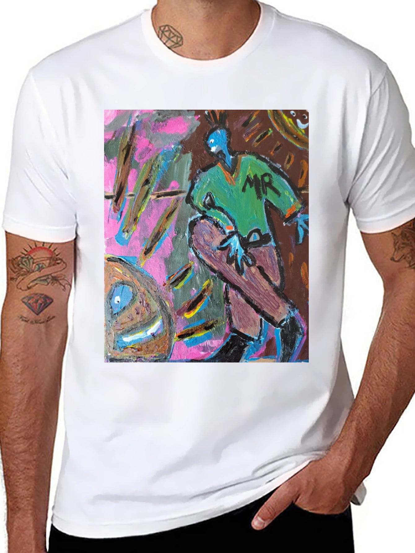 Abstract Art Graphic Tee - Unique Design