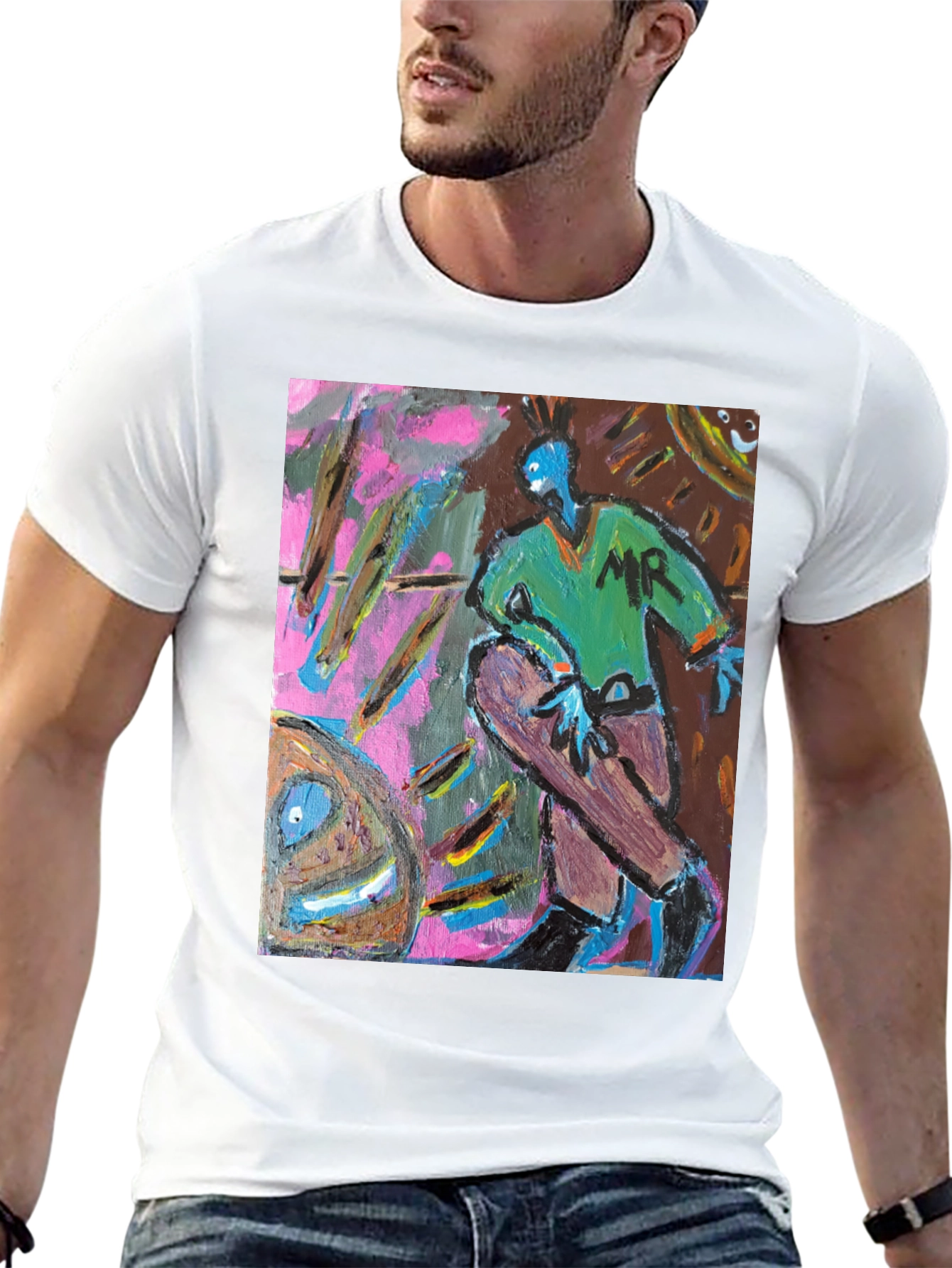 Abstract Art Graphic Tee - Unique Design