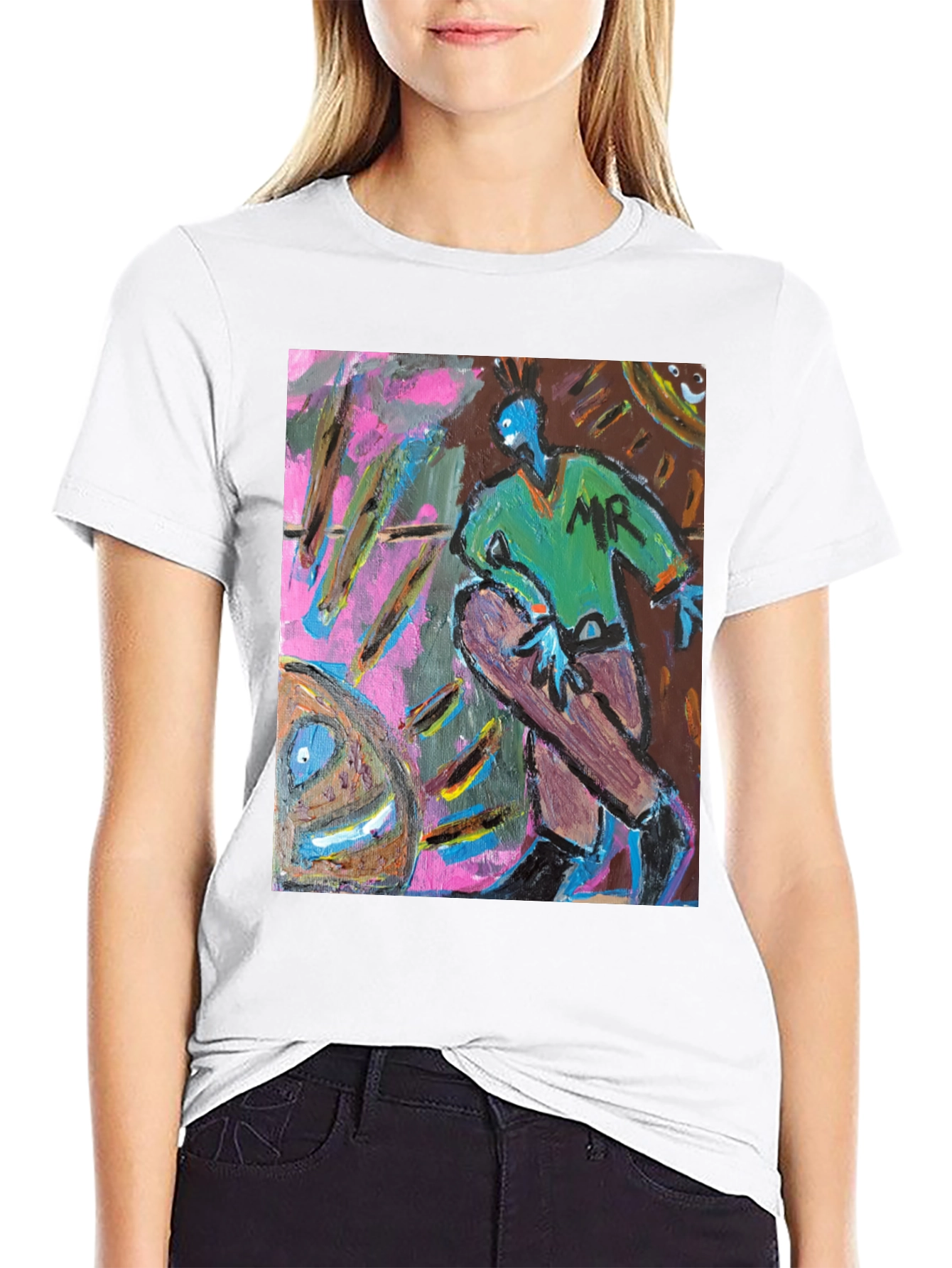 Abstract Art Graphic Tee - Unique Design