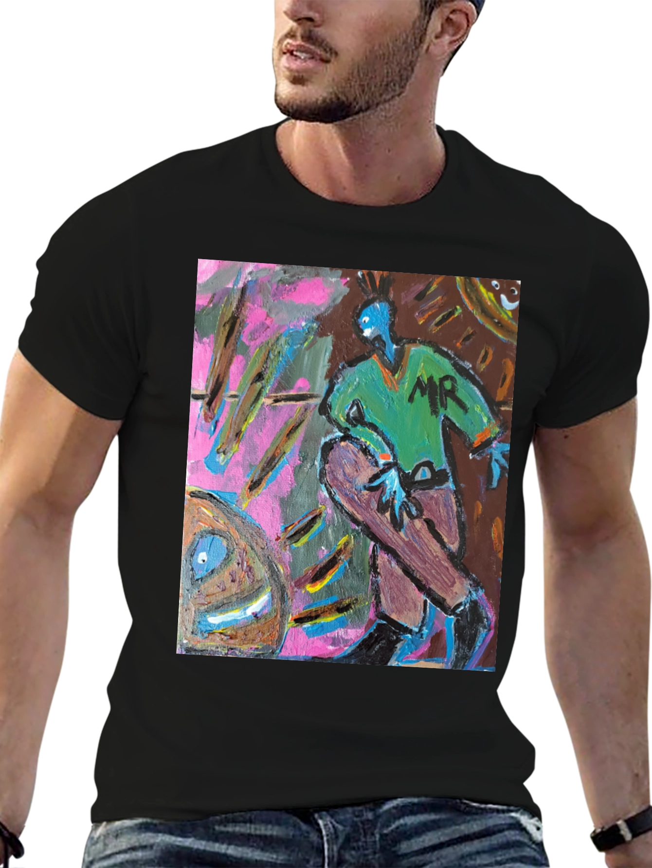 Abstract Art Graphic Tee - Unique Design