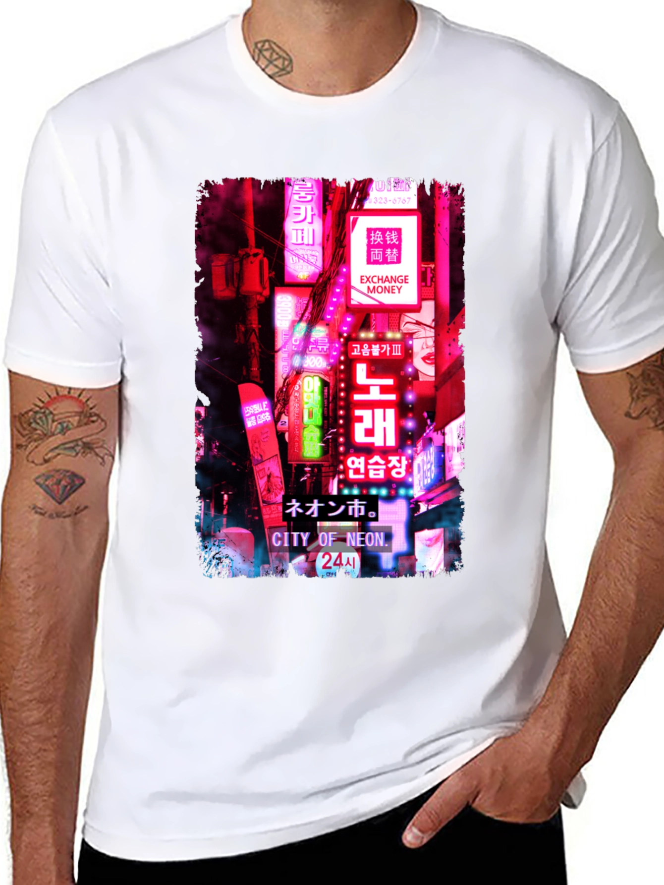City of Neon T-Shirt: Urban Style