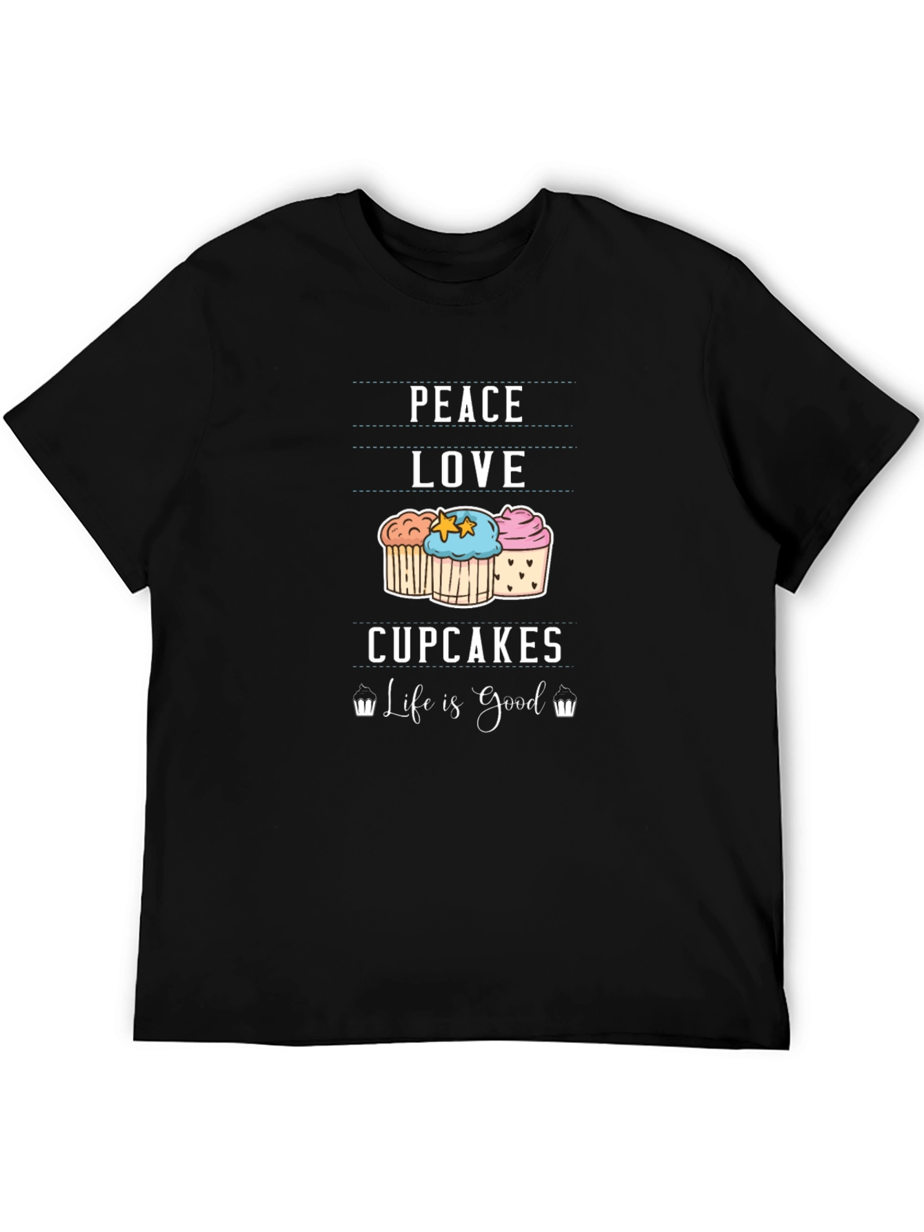 Peace Love Cupcakes T-Shirt - Life is Good