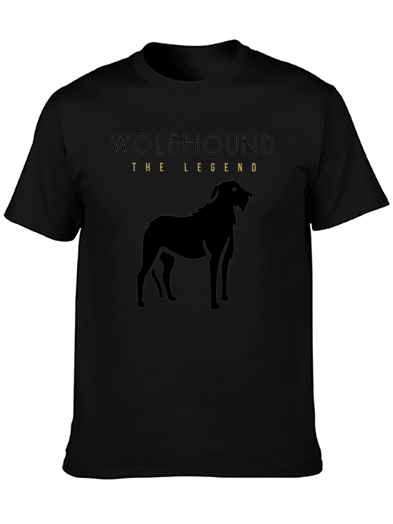 Wolfhound Legend Black Graphic Tee