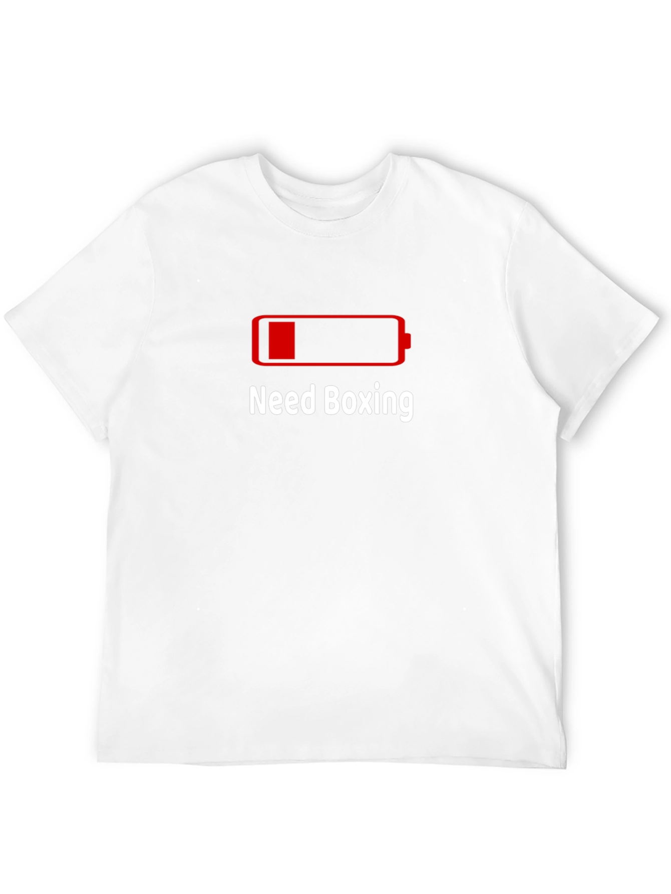 Need Boxing Low Battery Graphic T-Shirt