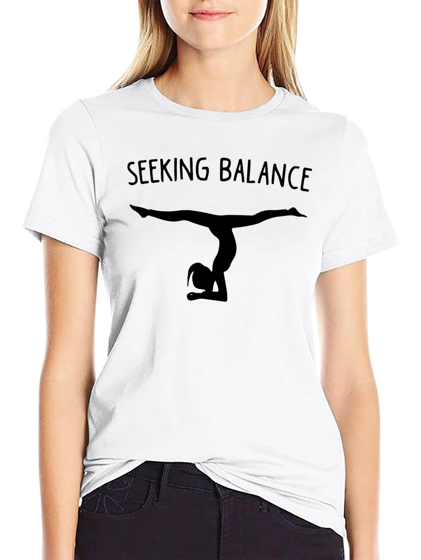 Seeking Balance T-Shirt - Yoga Gymnastics Tee