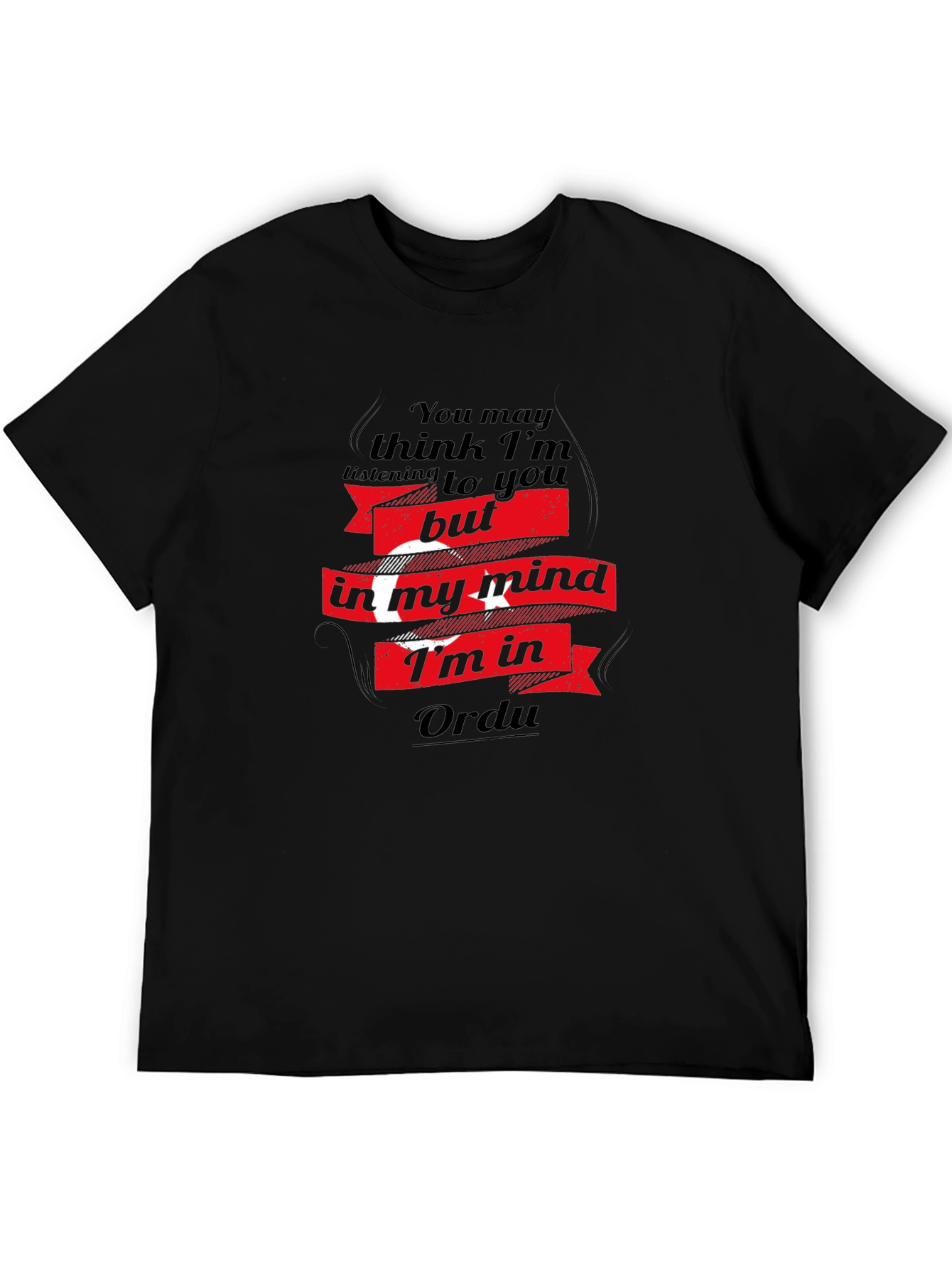 Ordu Mind T-Shirt - Black Turkish Pride Tee