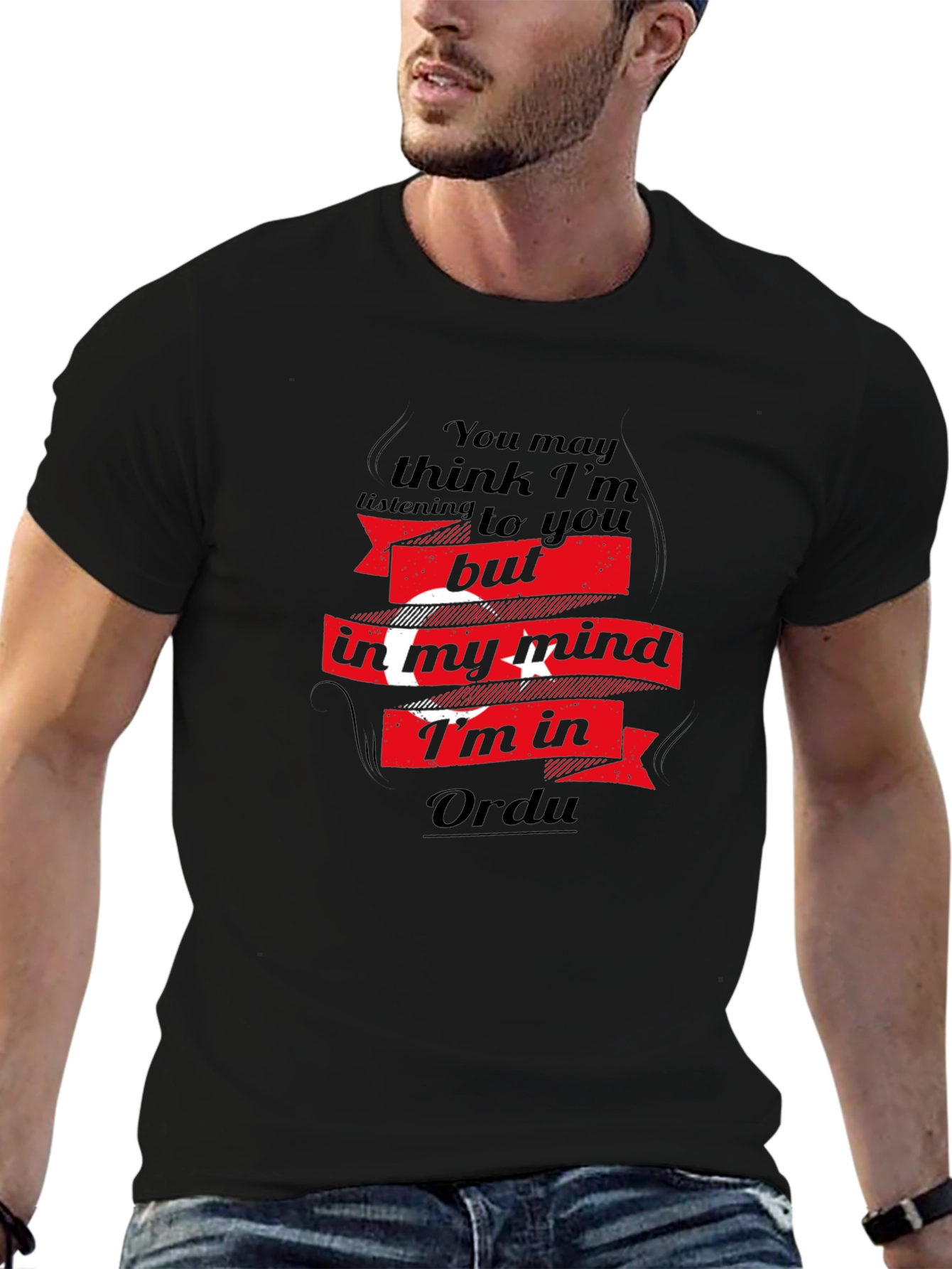 Ordu Mind T-Shirt - Black Turkish Pride Tee